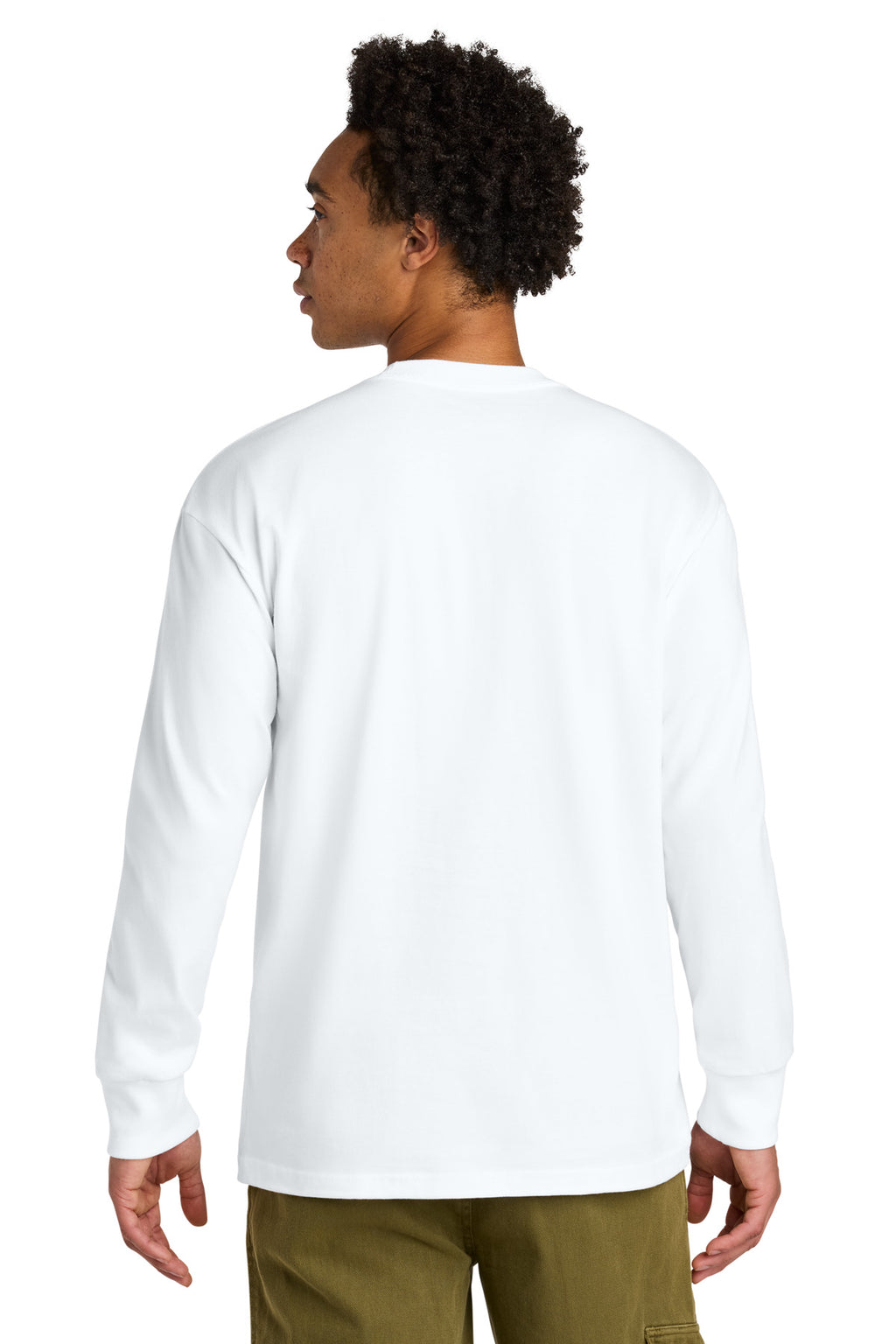 Next Level Apparel Heavyweight Long Sleeve Tee NL7211 - White - back