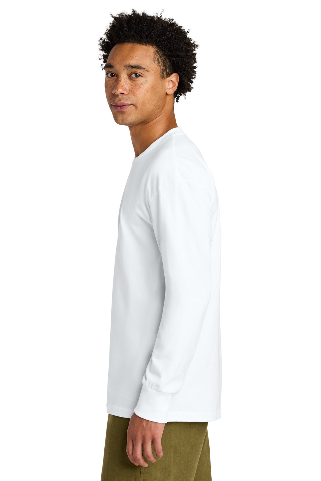 Next Level Apparel Heavyweight Long Sleeve Tee NL7211 - White - side