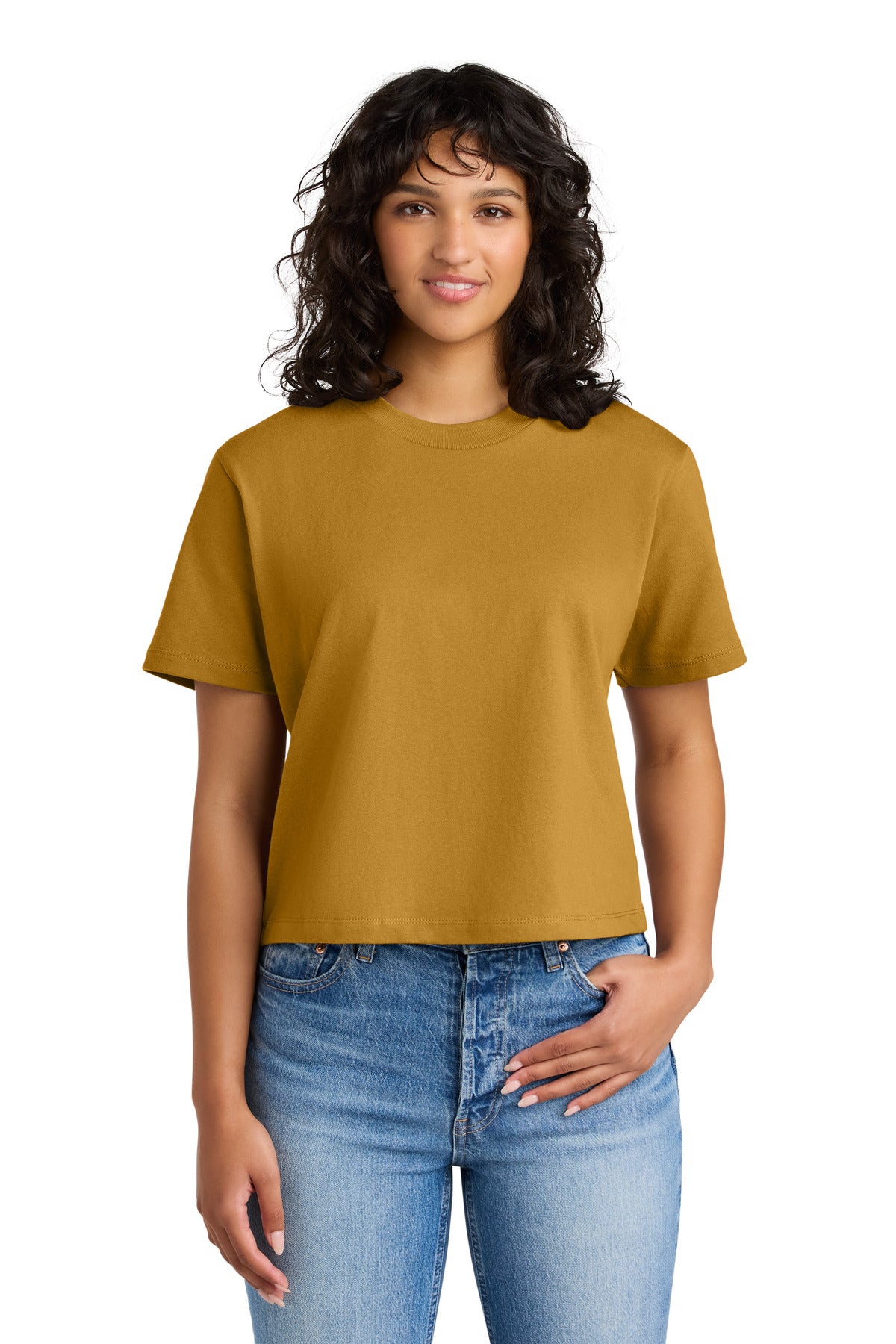 Next Level Apparel Women's Heavyweight Boxy Tee NL7610 - Antique Gold - front