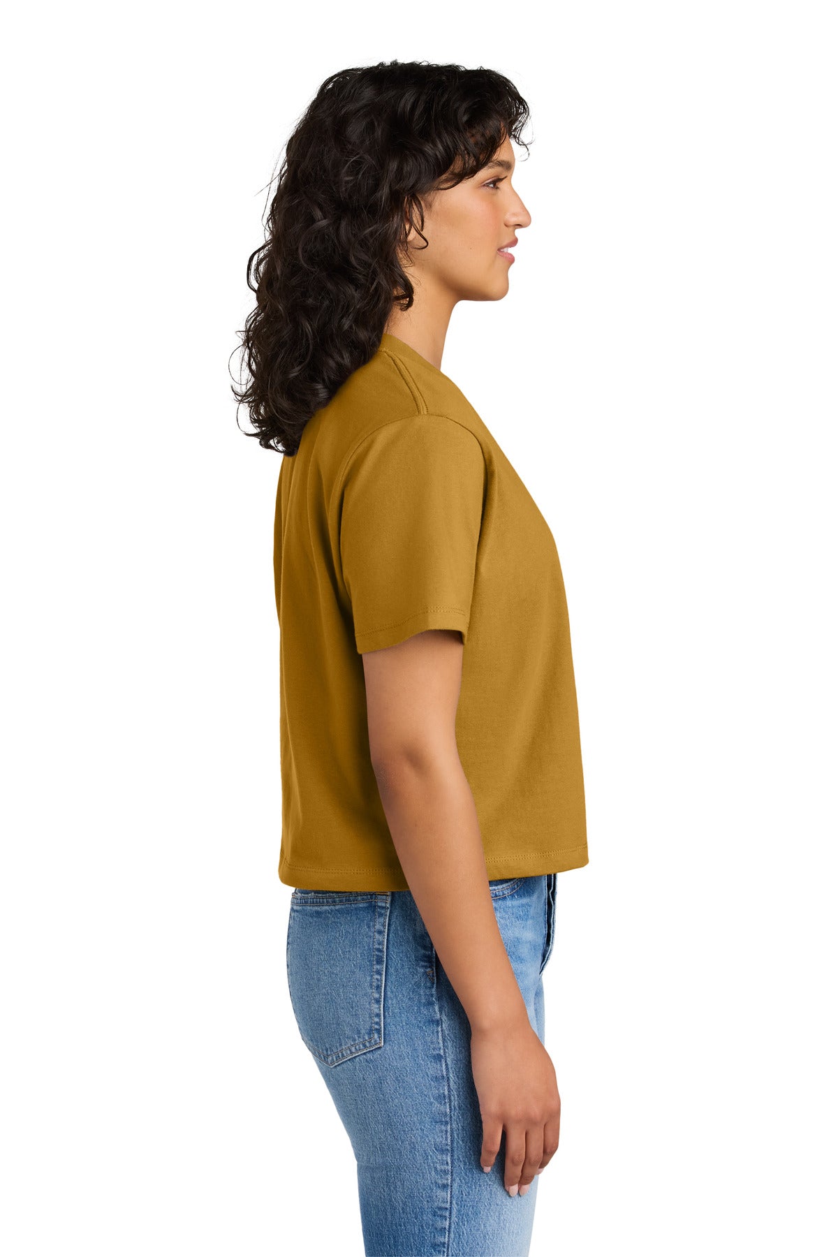 Next Level Apparel Women's Heavyweight Boxy Tee NL7610 - Antique Gold - side