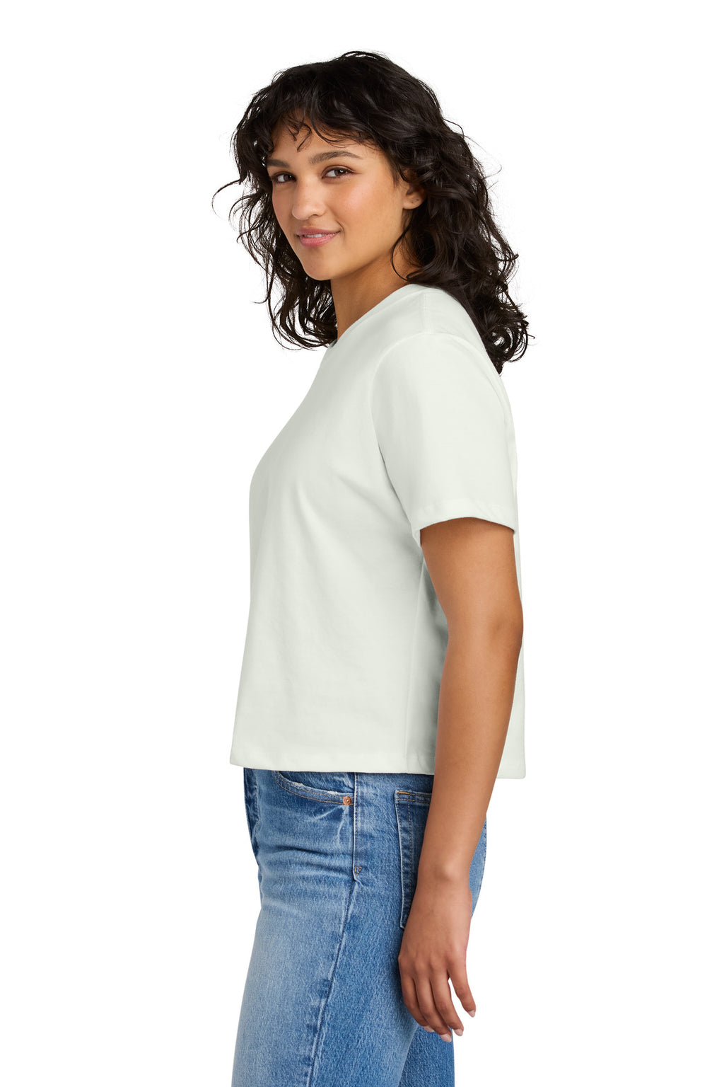 Next Level Apparel Women's Heavyweight Boxy Tee NL7610 - Bone - side