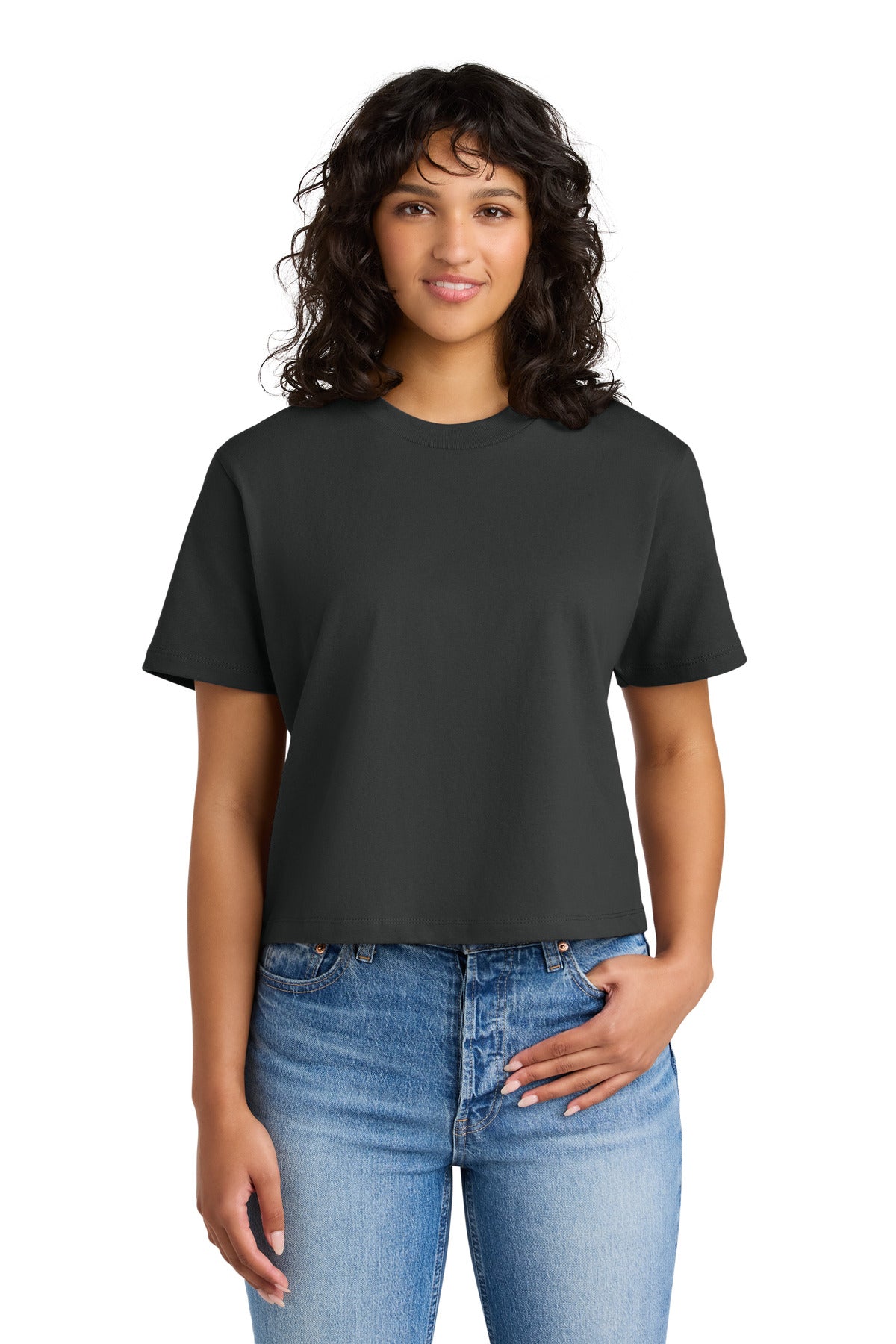 Next Level Apparel Women's Heavyweight Boxy Tee NL7610 - Graphite Black - front