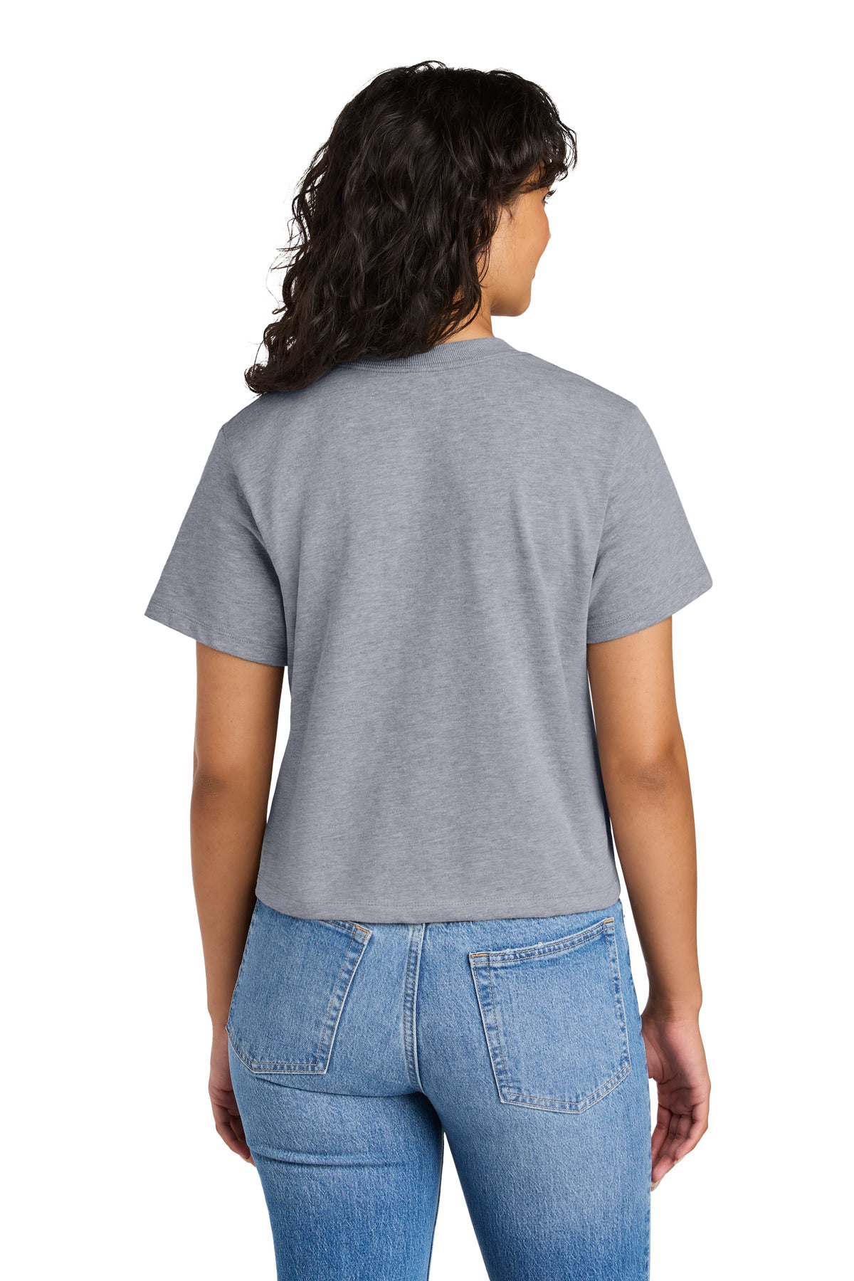 Next Level Apparel Women's Heavyweight Boxy Tee NL7610 - Heather Gray - back