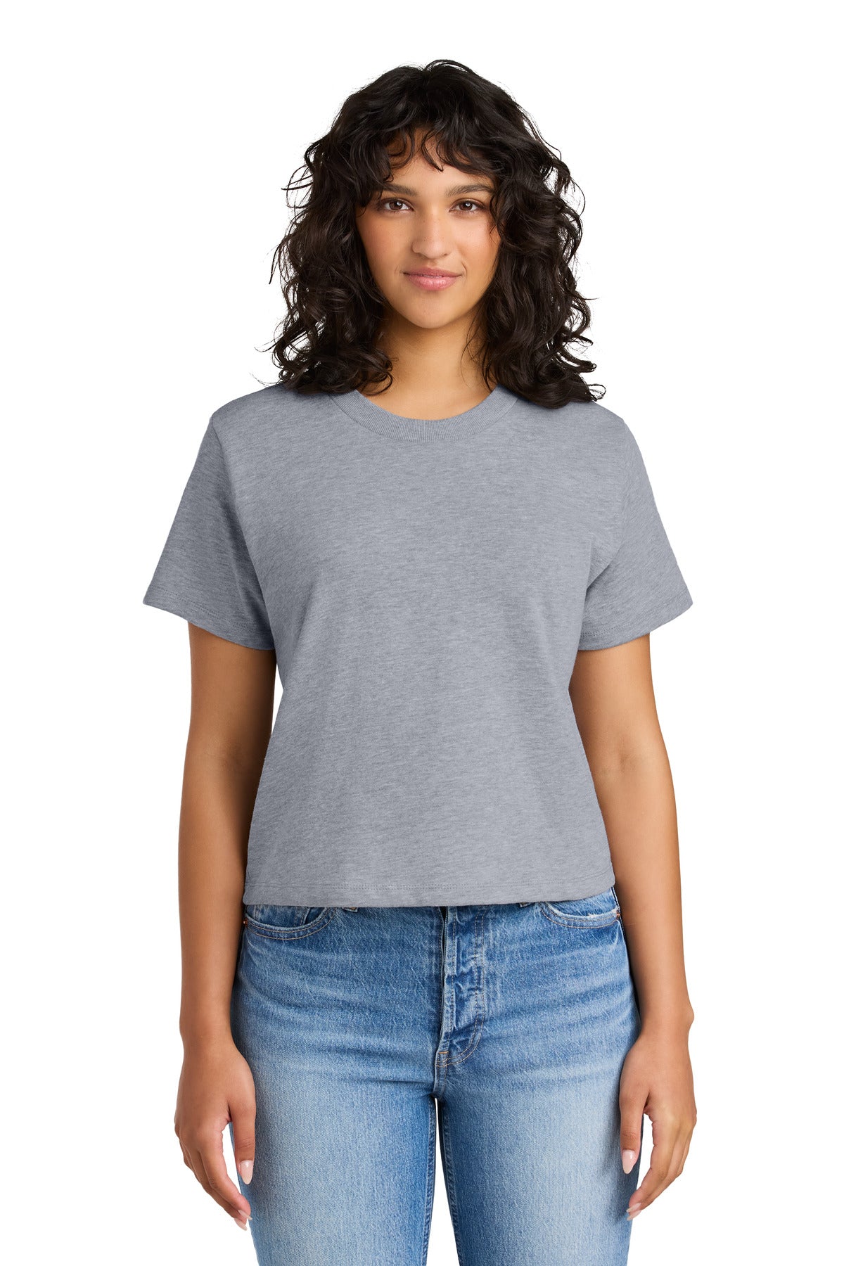 Next Level Apparel Women's Heavyweight Boxy Tee NL7610 - Heather Gray - front