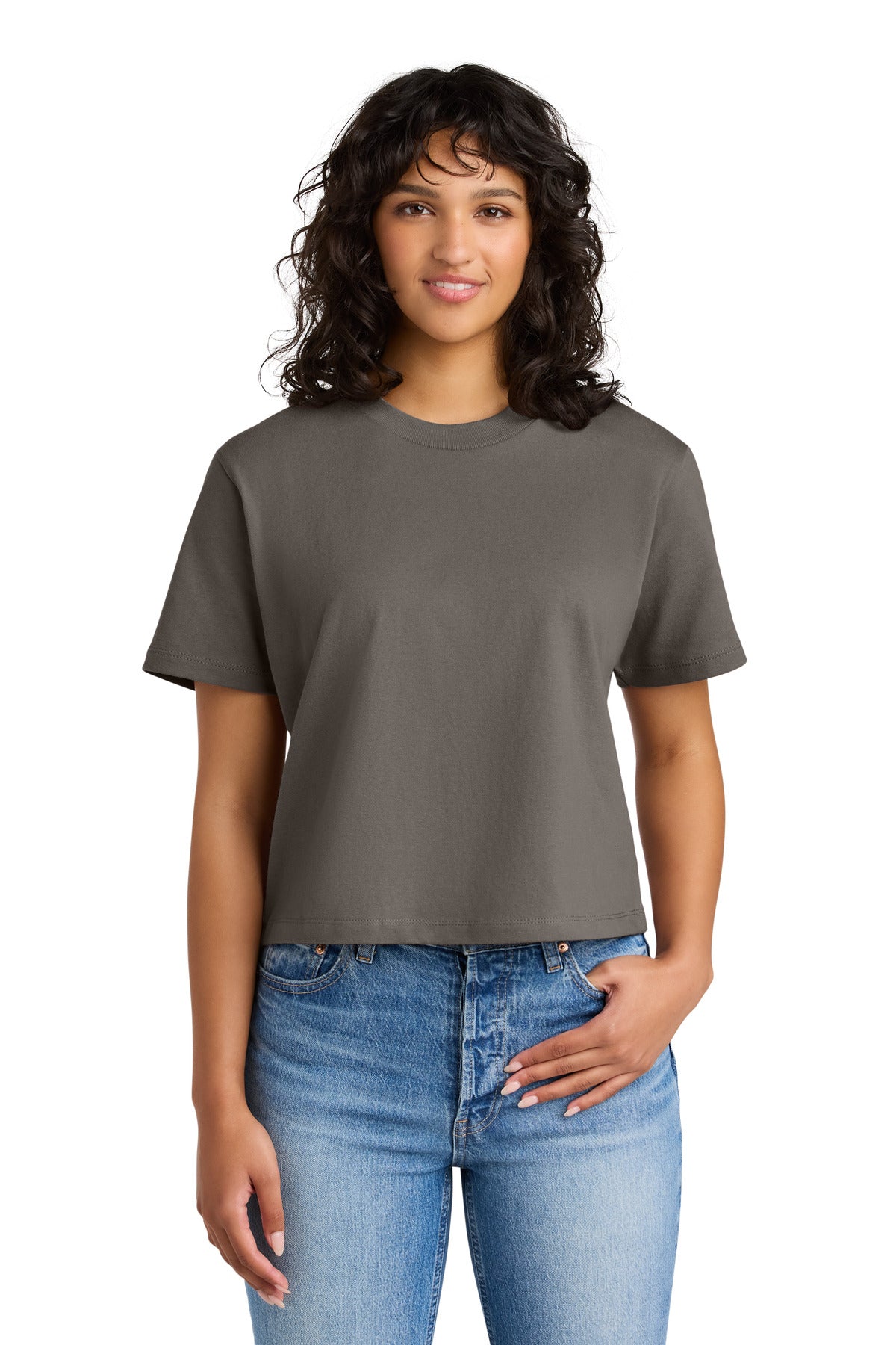 Next Level Apparel Women's Heavyweight Boxy Tee NL7610 - Shiitake - front
