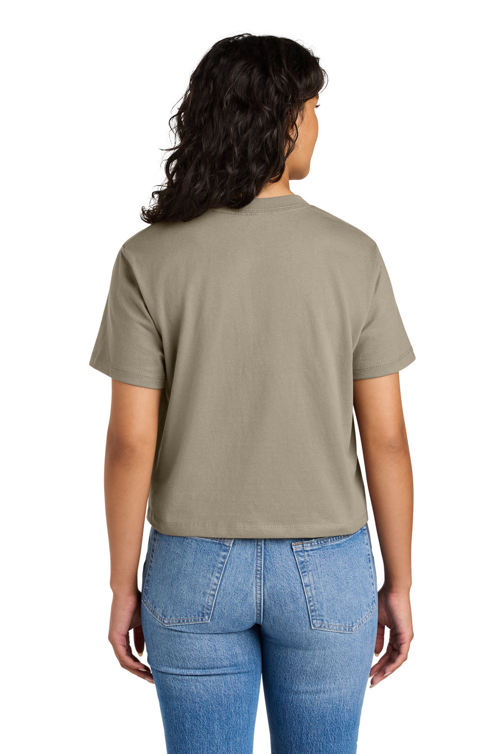 Next Level Apparel Women's Heavyweight Boxy Tee NL7610 - Tan - back