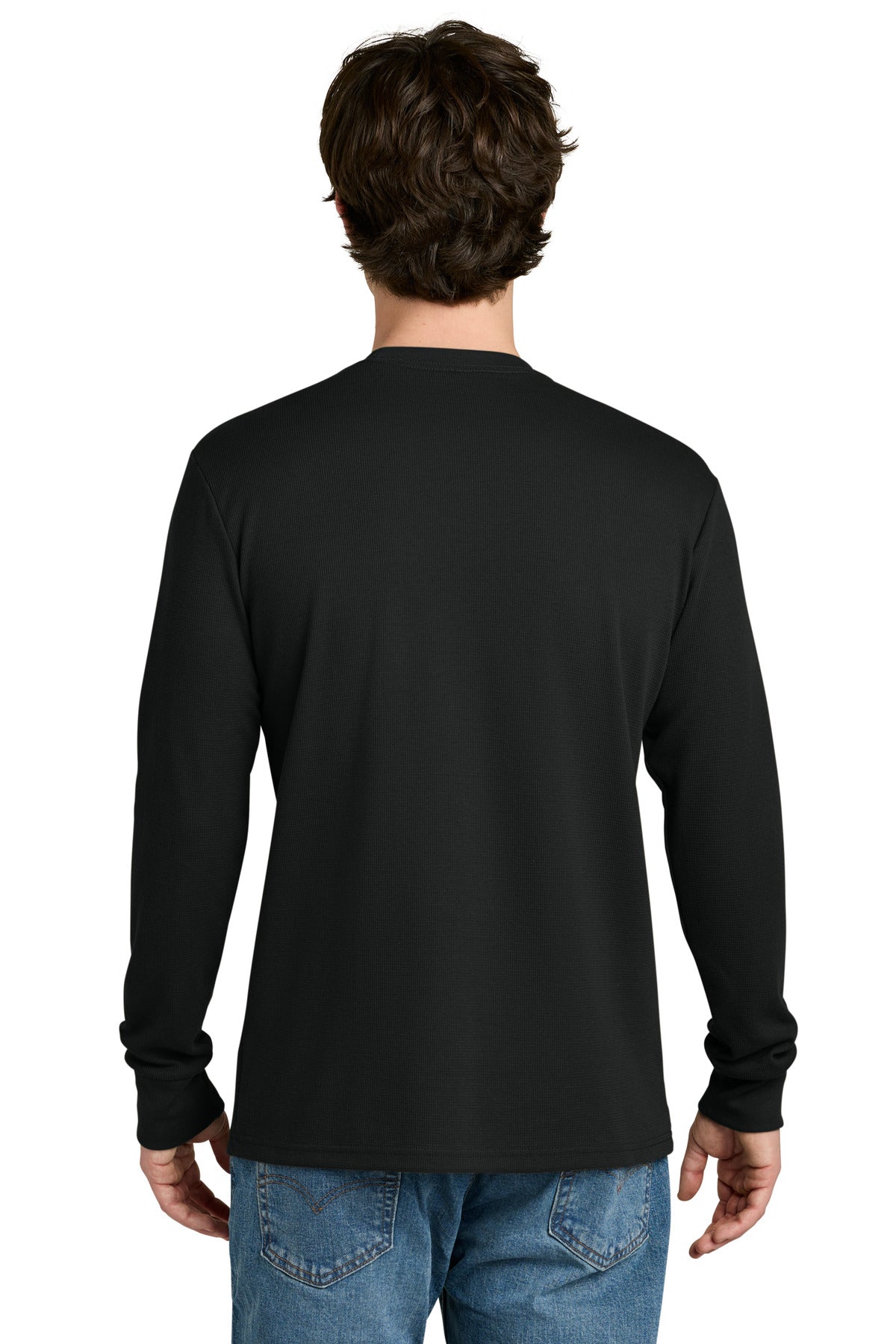 Next Level Apparel Ideal Thermal Long Sleeve Tee NL8211 - Black - back