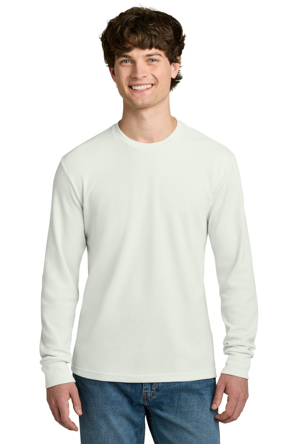 Next Level Apparel Ideal Thermal Long Sleeve Tee NL8211 - Bone - front