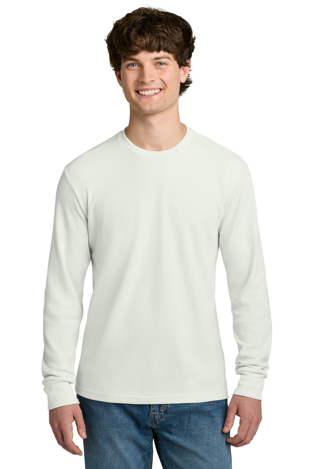 Next Level Apparel Ideal Thermal Long Sleeve Tee NL8211 - Bone - front