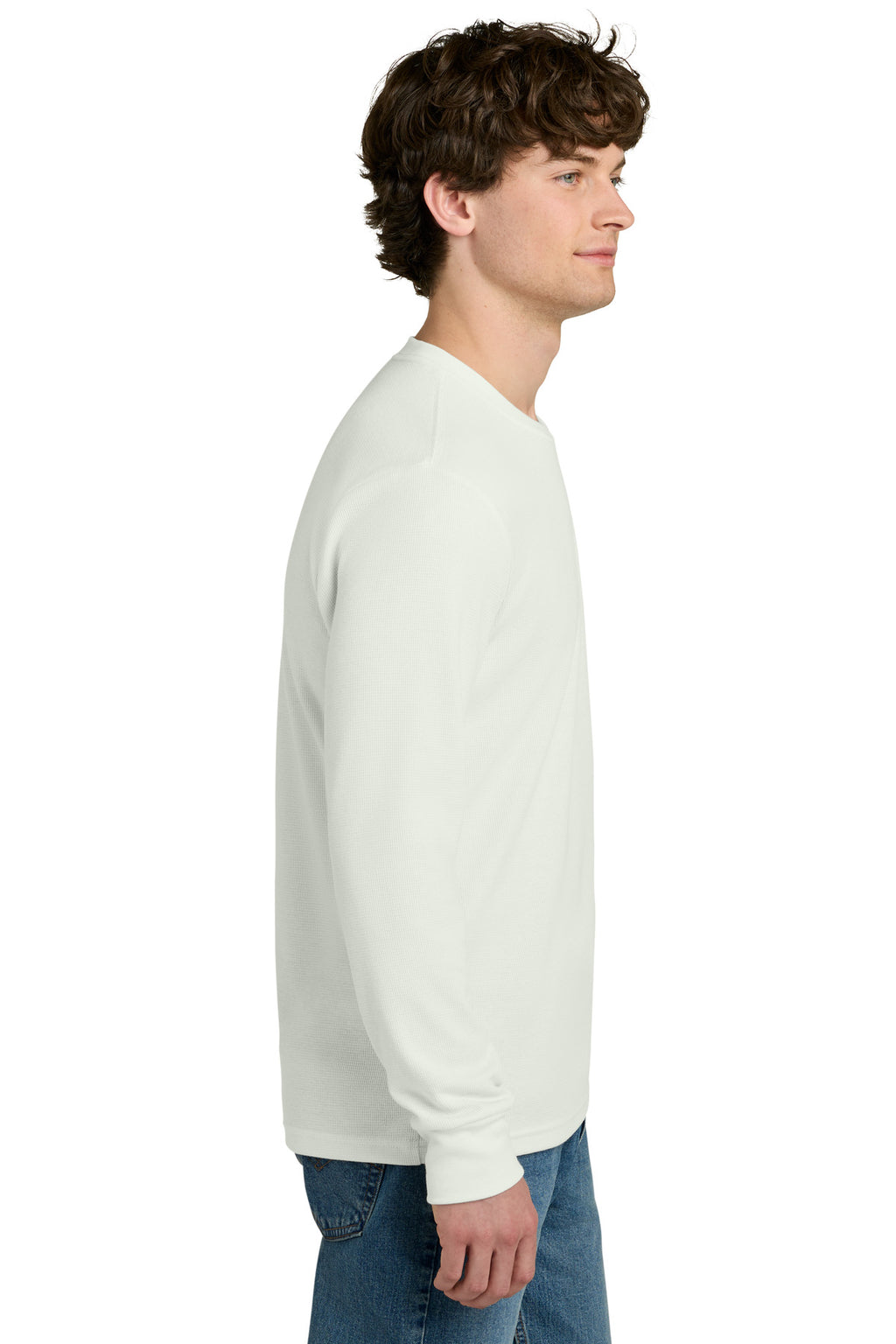 Next Level Apparel Ideal Thermal Long Sleeve Tee NL8211 - Bone - side