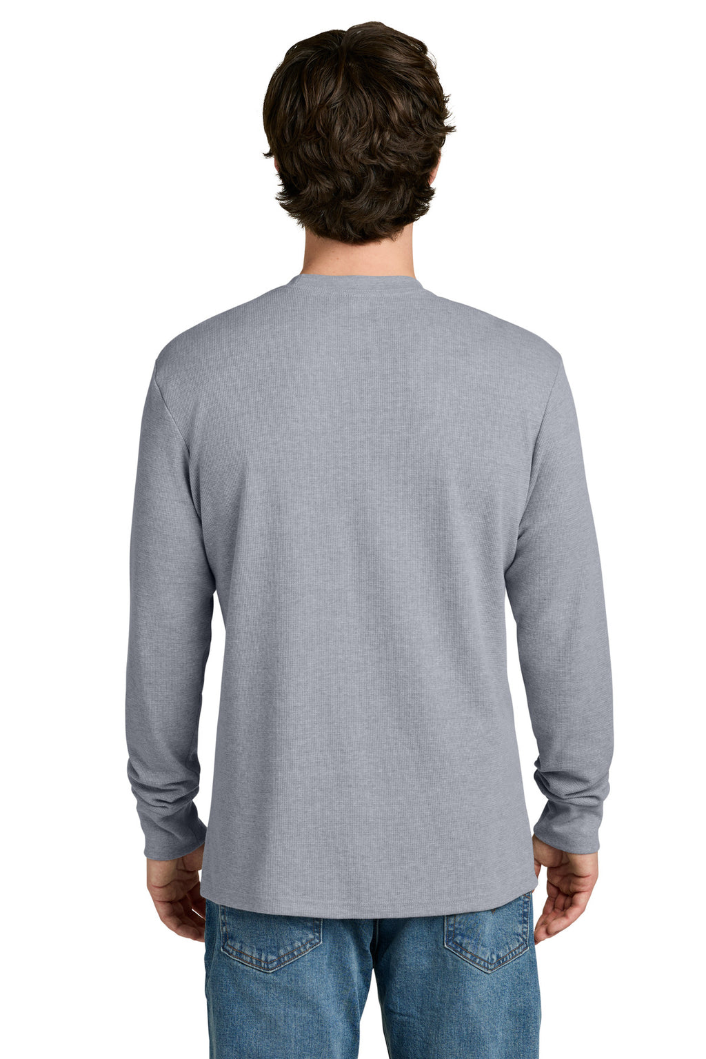 Next Level Apparel Ideal Thermal Long Sleeve Tee NL8211 - Heather Gray - back