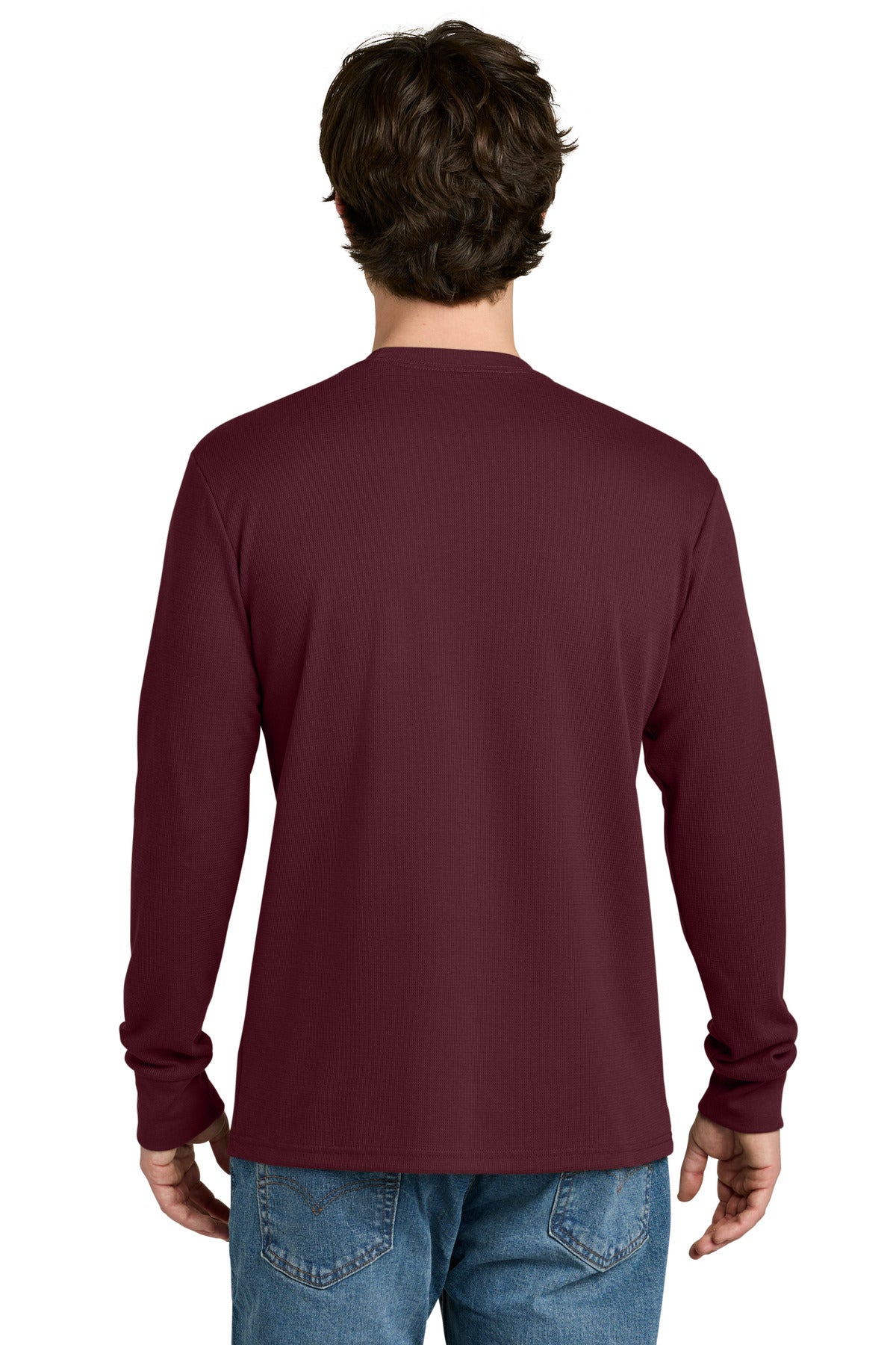 Next Level Apparel Ideal Thermal Long Sleeve Tee NL8211 - Maroon - back