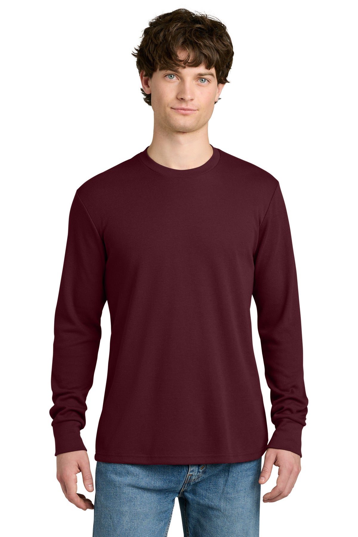 Next Level Apparel Ideal Thermal Long Sleeve Tee NL8211 - Maroon - front