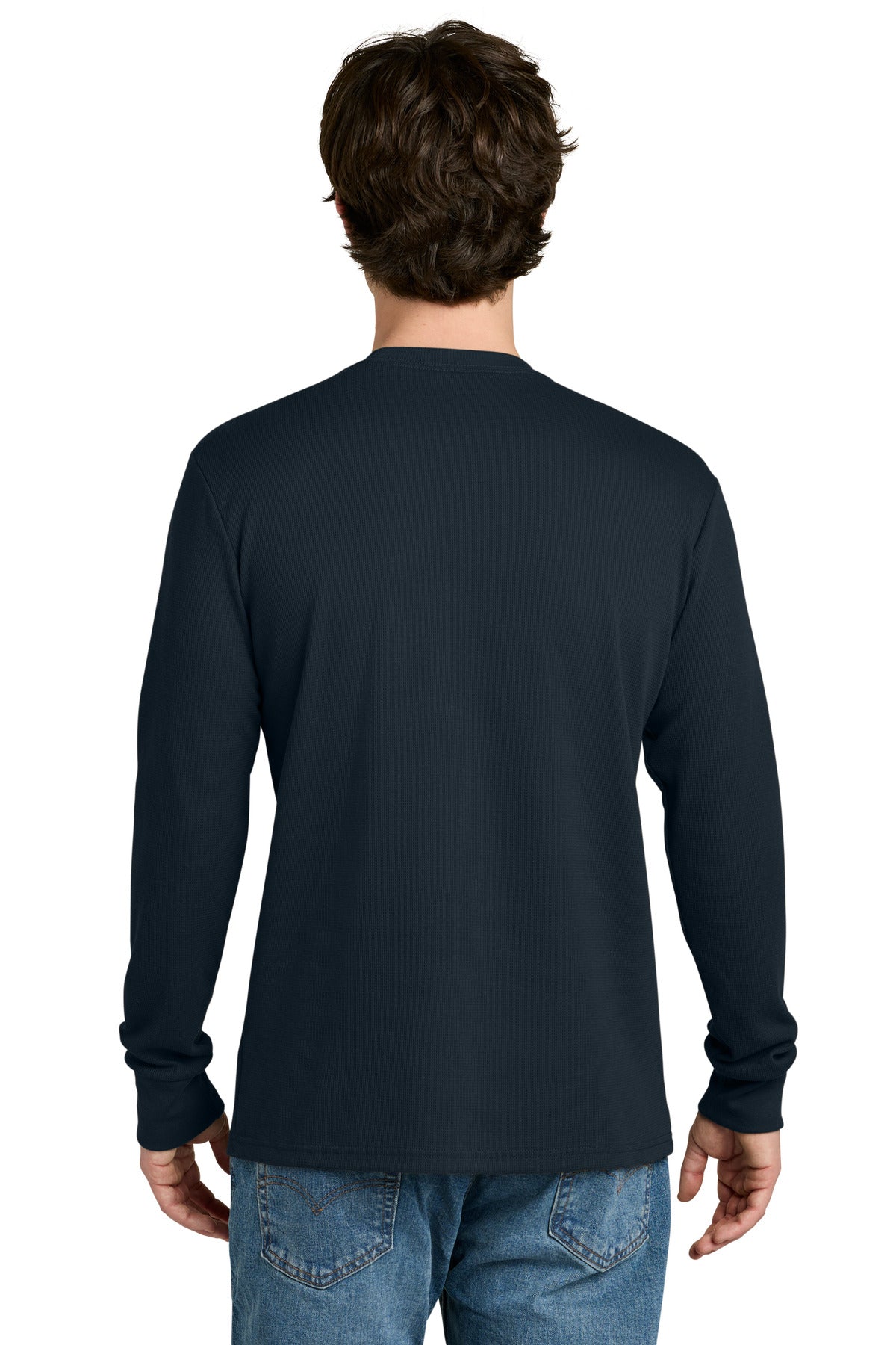 Next Level Apparel Ideal Thermal Long Sleeve Tee NL8211 - Midnight Navy - back