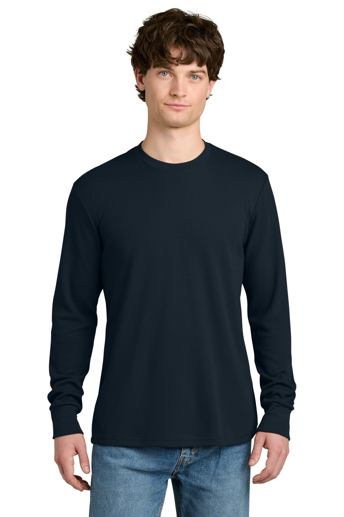 Next Level Apparel Ideal Thermal Long Sleeve Tee NL8211 - Midnight Navy - front