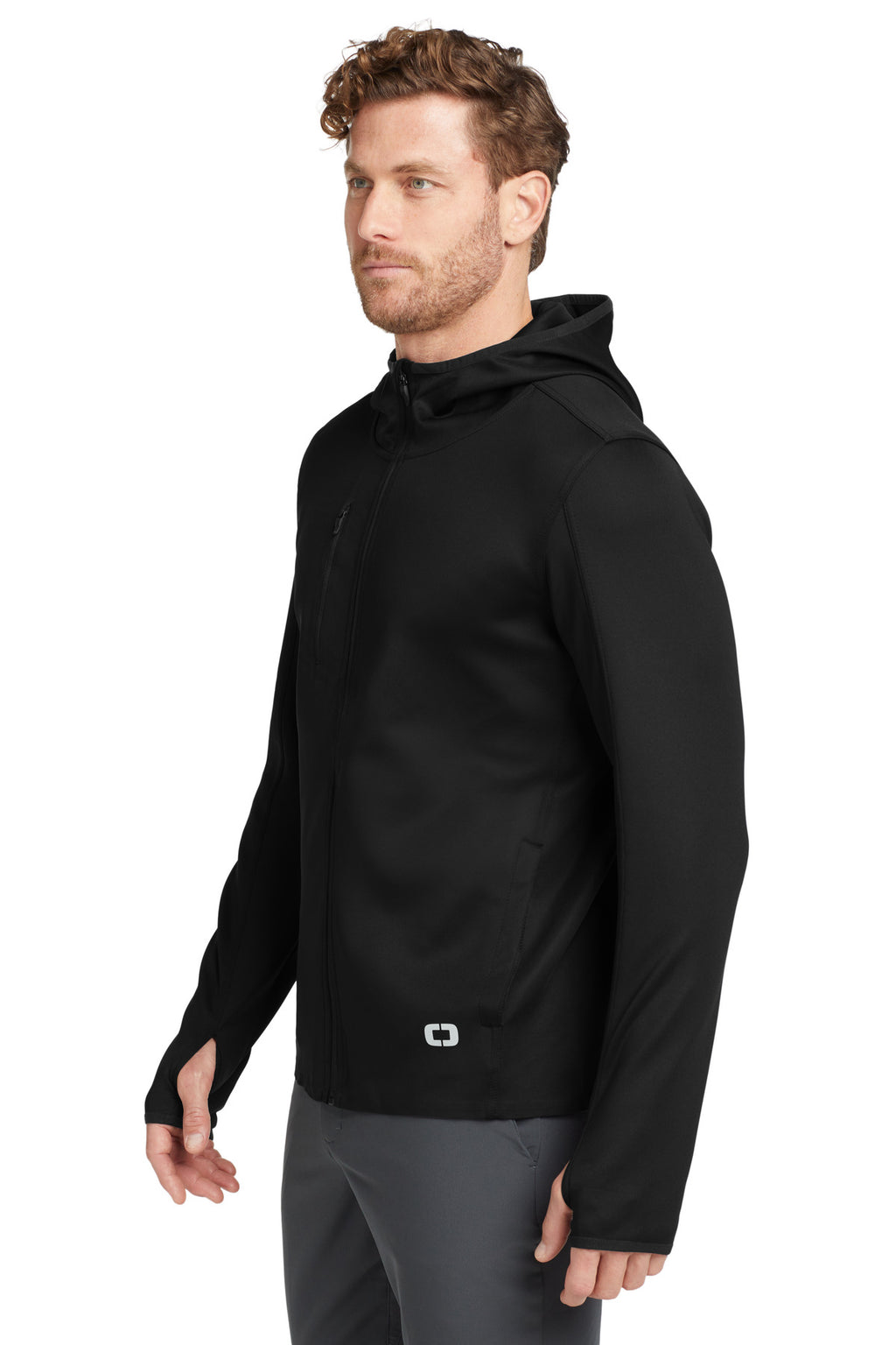 OGIO Stealth Full-Zip Jacket. OE728 - Blacktop - side