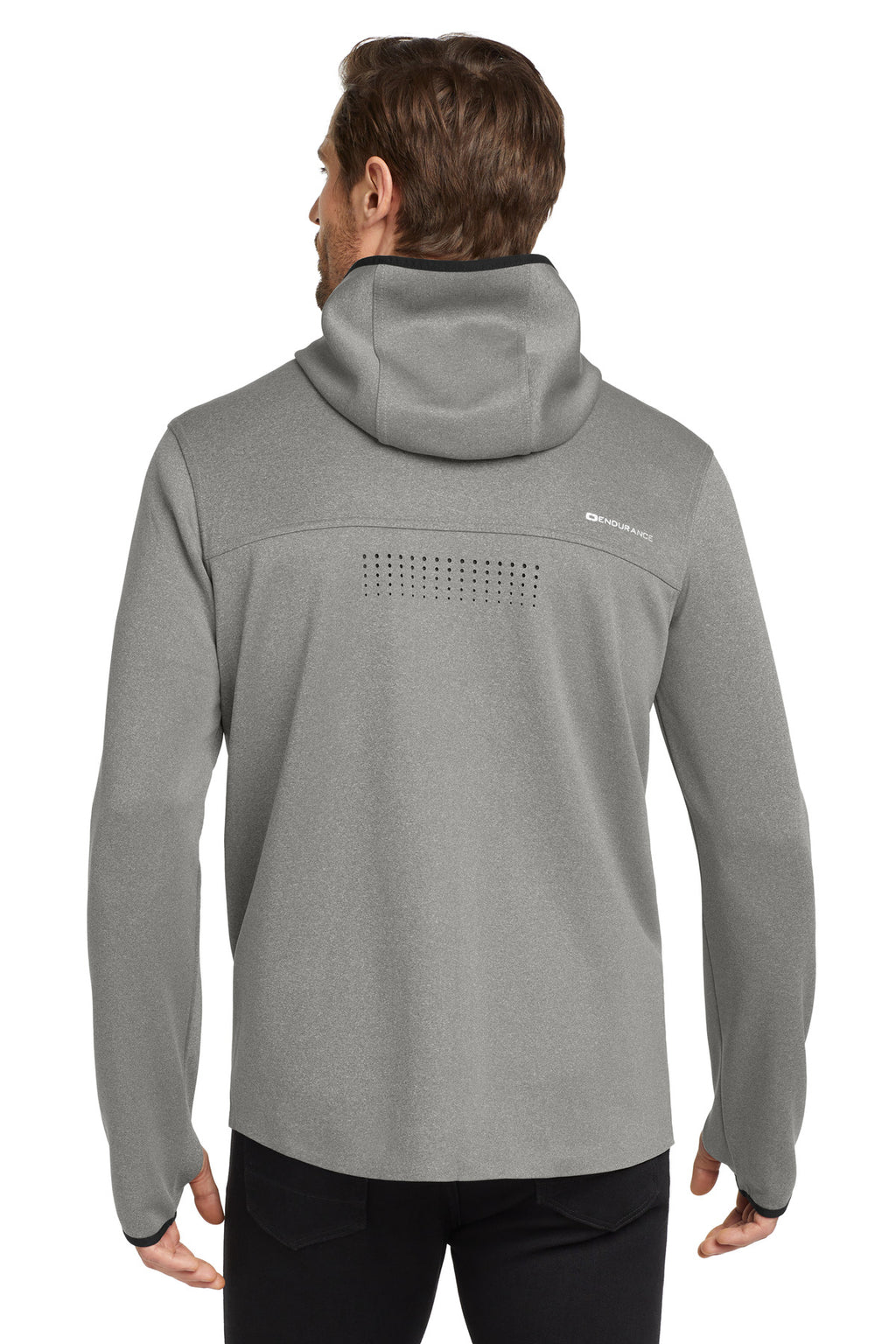 OGIO Stealth Full-Zip Jacket. OE728 - Heather Grey - back