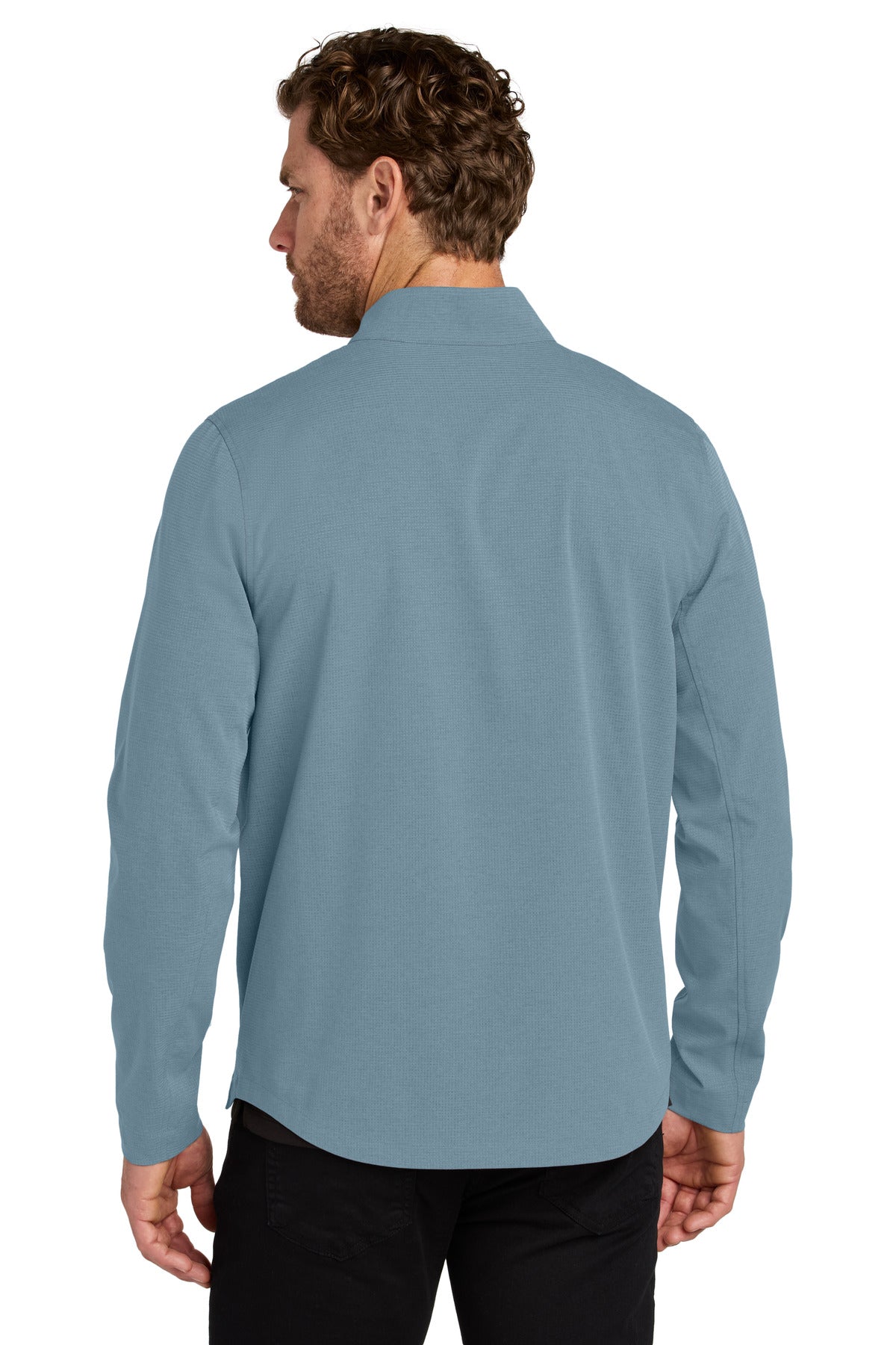OGIO Aspect 1/2-Zip Pullover OG1003 - Blue Mist - back