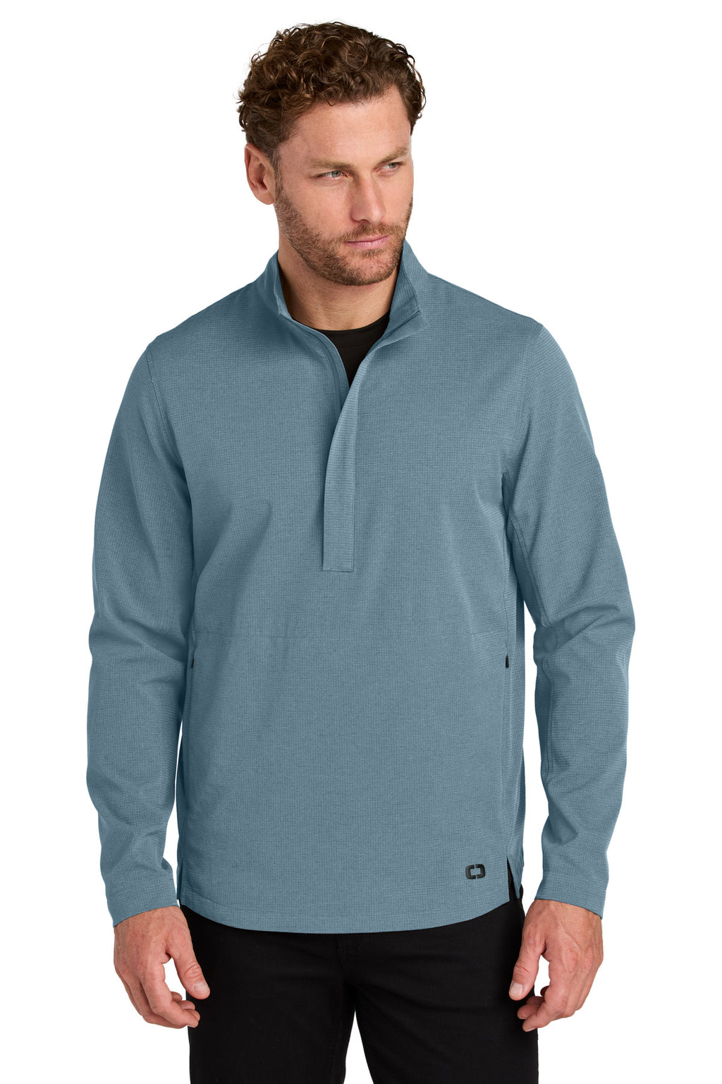 OGIO Aspect 1/2-Zip Pullover OG1003 - Blue Mist - front