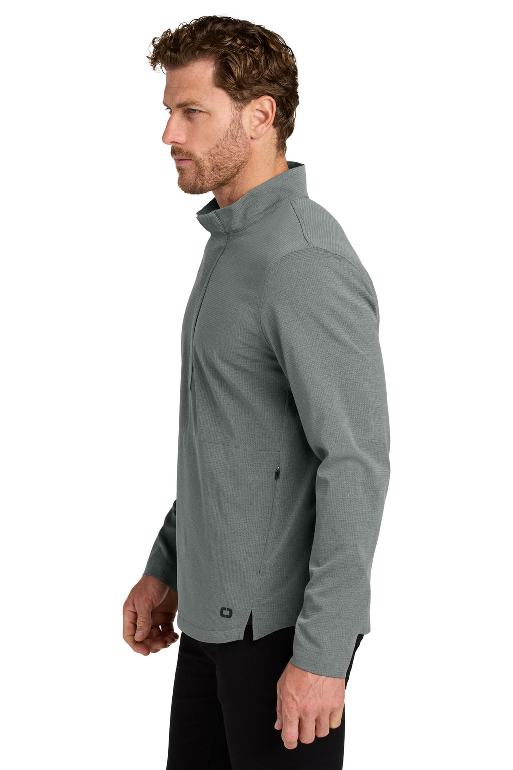 OGIO Aspect 1/2-Zip Pullover OG1003 - Rogue Grey - side