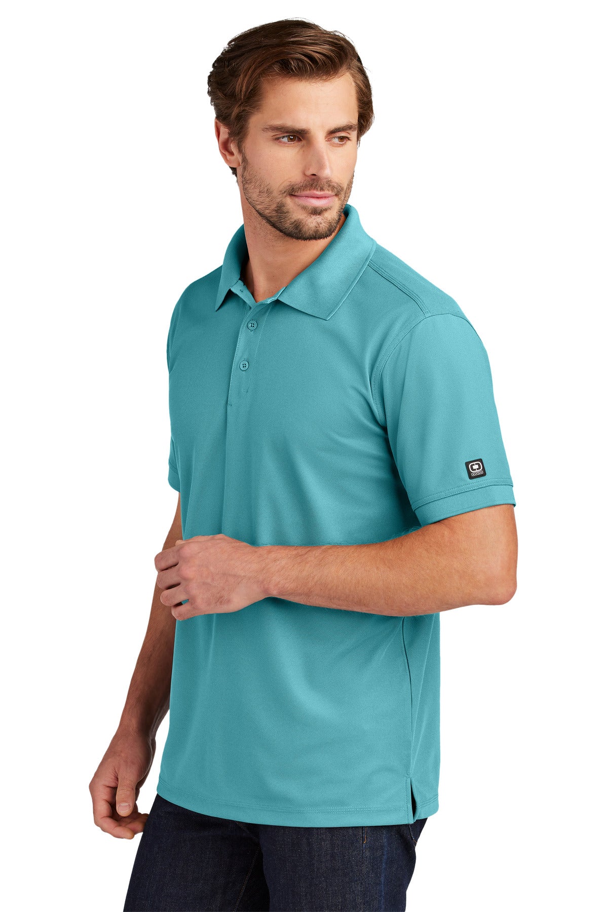 OGIO - Caliber2.0 Polo     OG101 - Hydro Blue - side