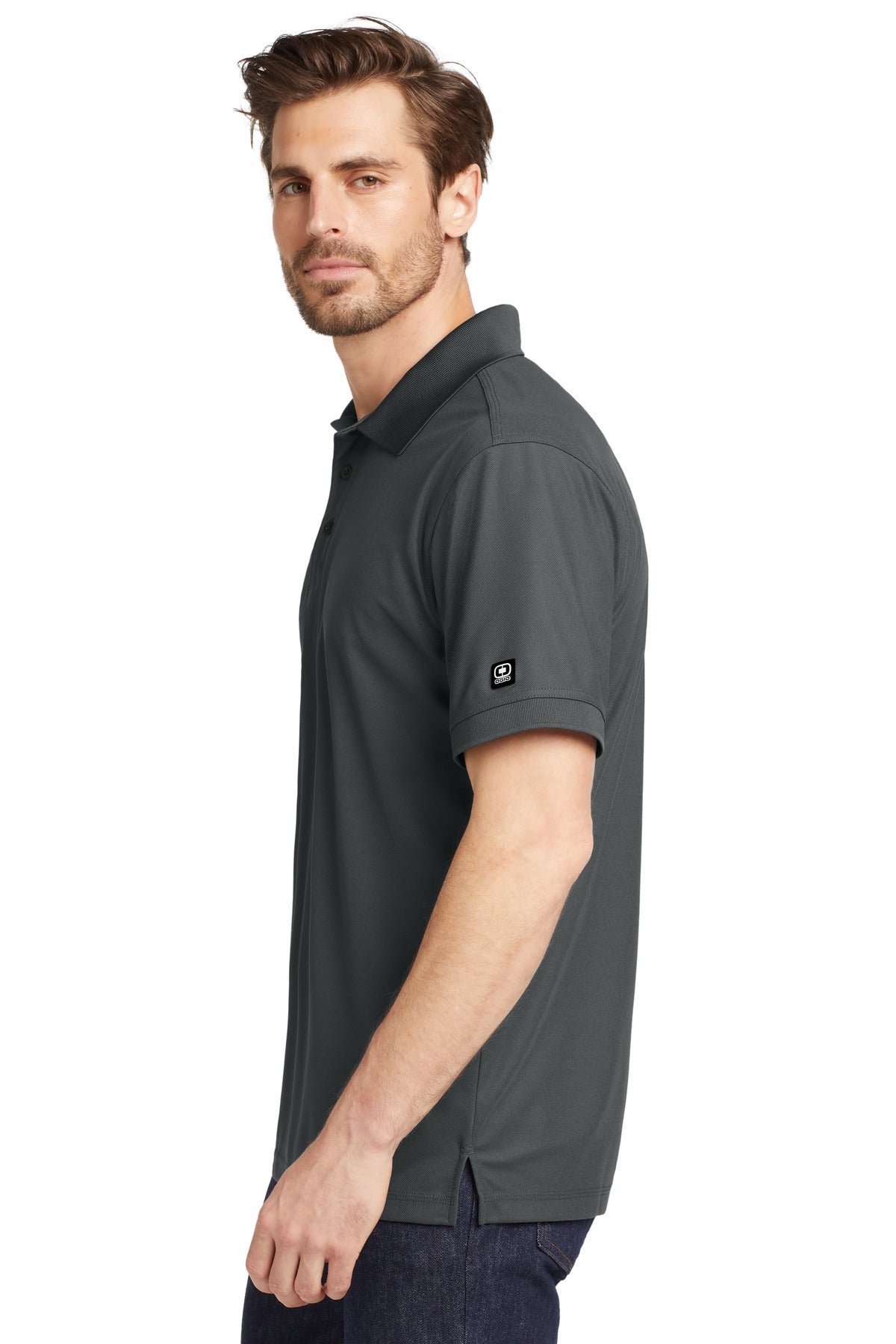 OGIO - Caliber2.0 Polo     OG101 - Diesel Grey - side
