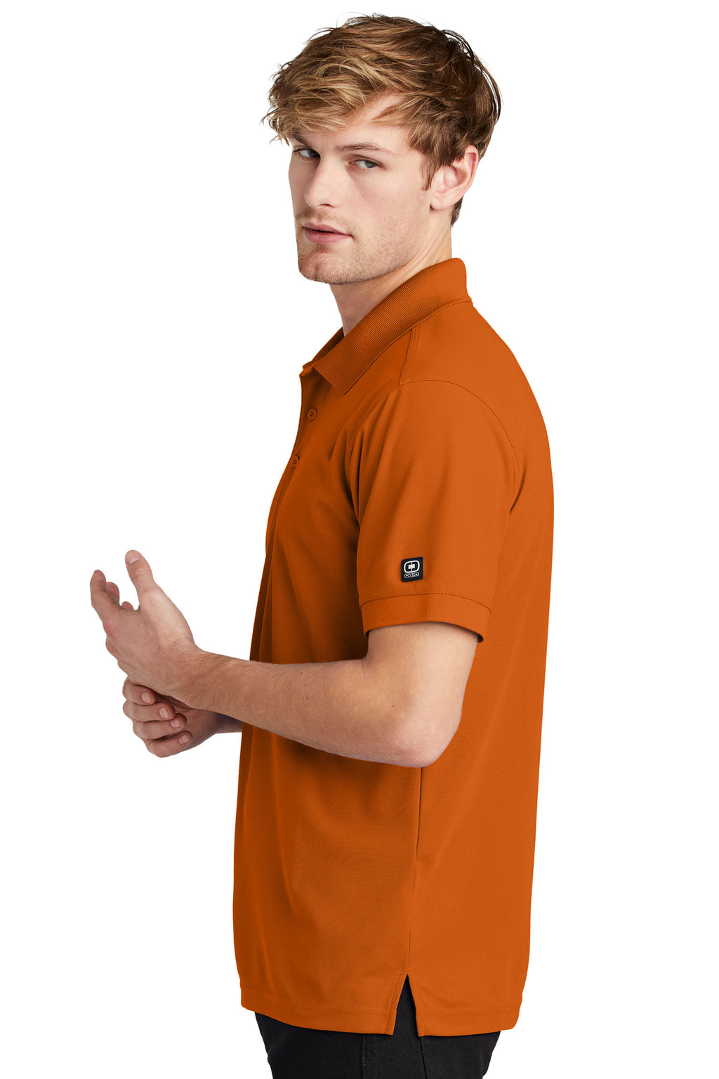 OGIO - Caliber2.0 Polo     OG101 - Flare Orange - side