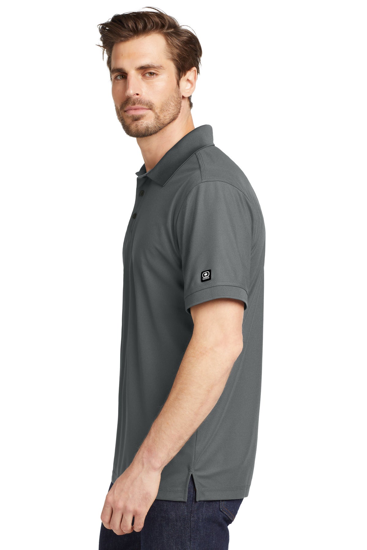OGIO - Caliber2.0 Polo     OG101 - Rogue Grey - side