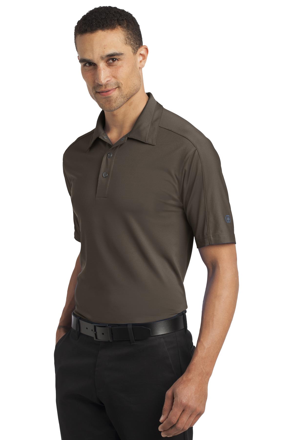 OGIO Linear Polo. OG1030 - Cargo Brown - three_q