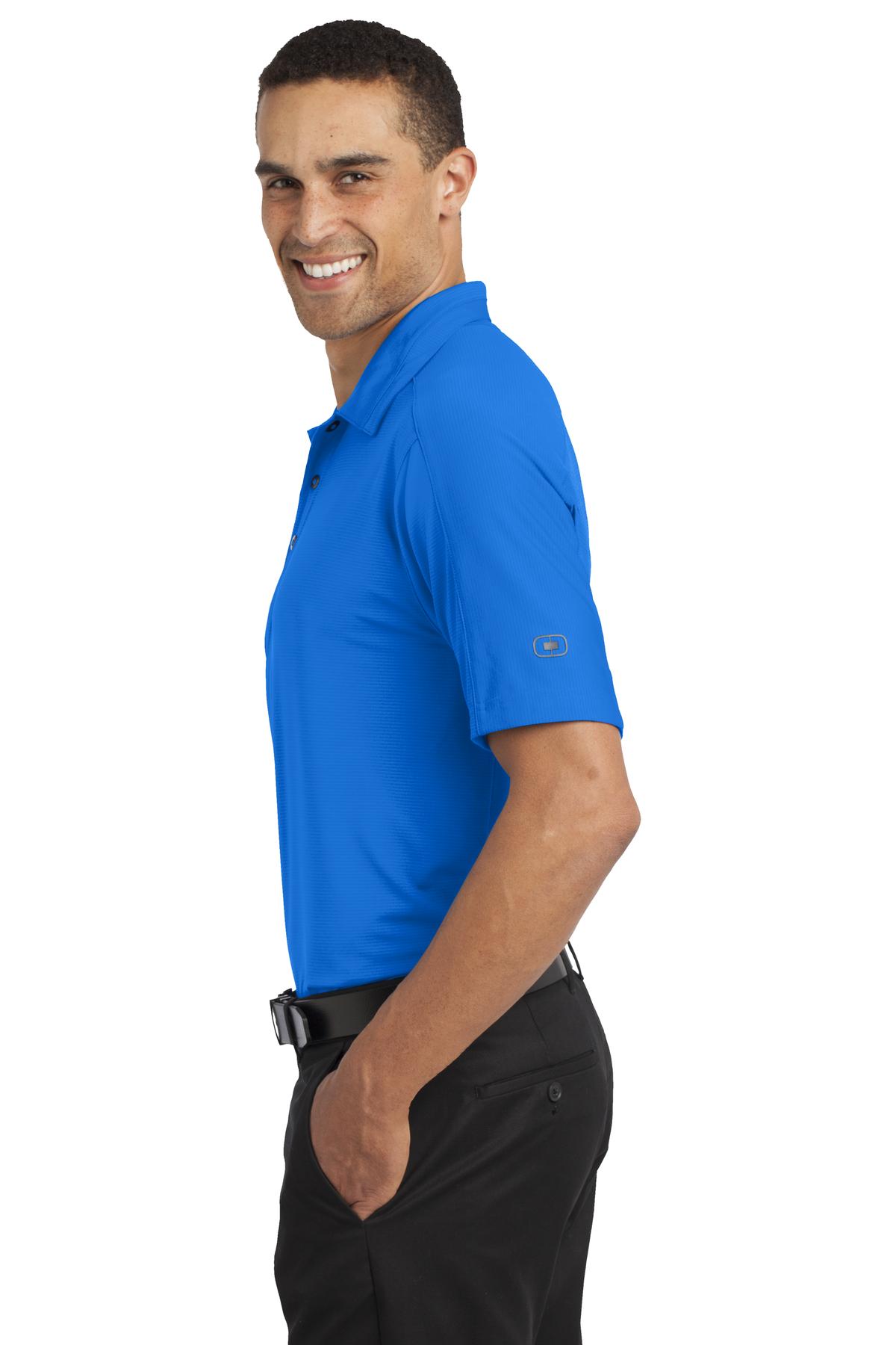 OGIO Linear Polo. OG1030 - Electric Blue - side