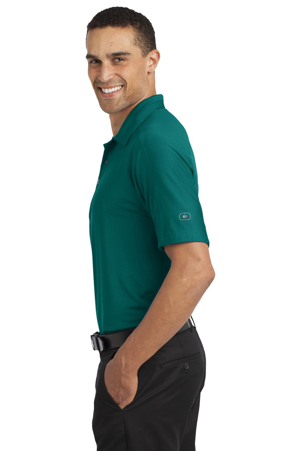 OGIO Linear Polo. OG1030 - Fuel Green - side