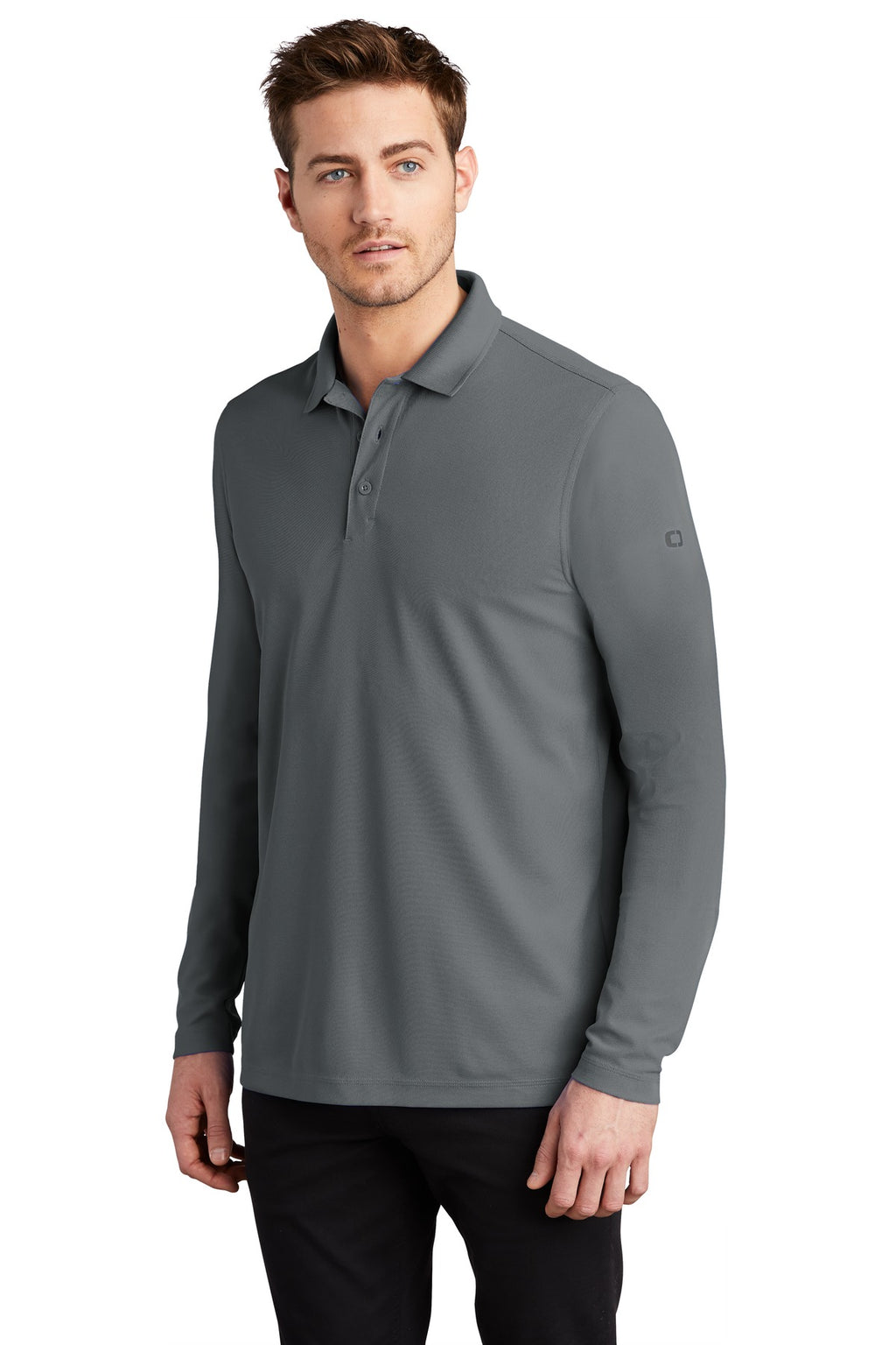 OGIO Caliber2.0 Long Sleeve OG105 - Diesel Grey - three_q