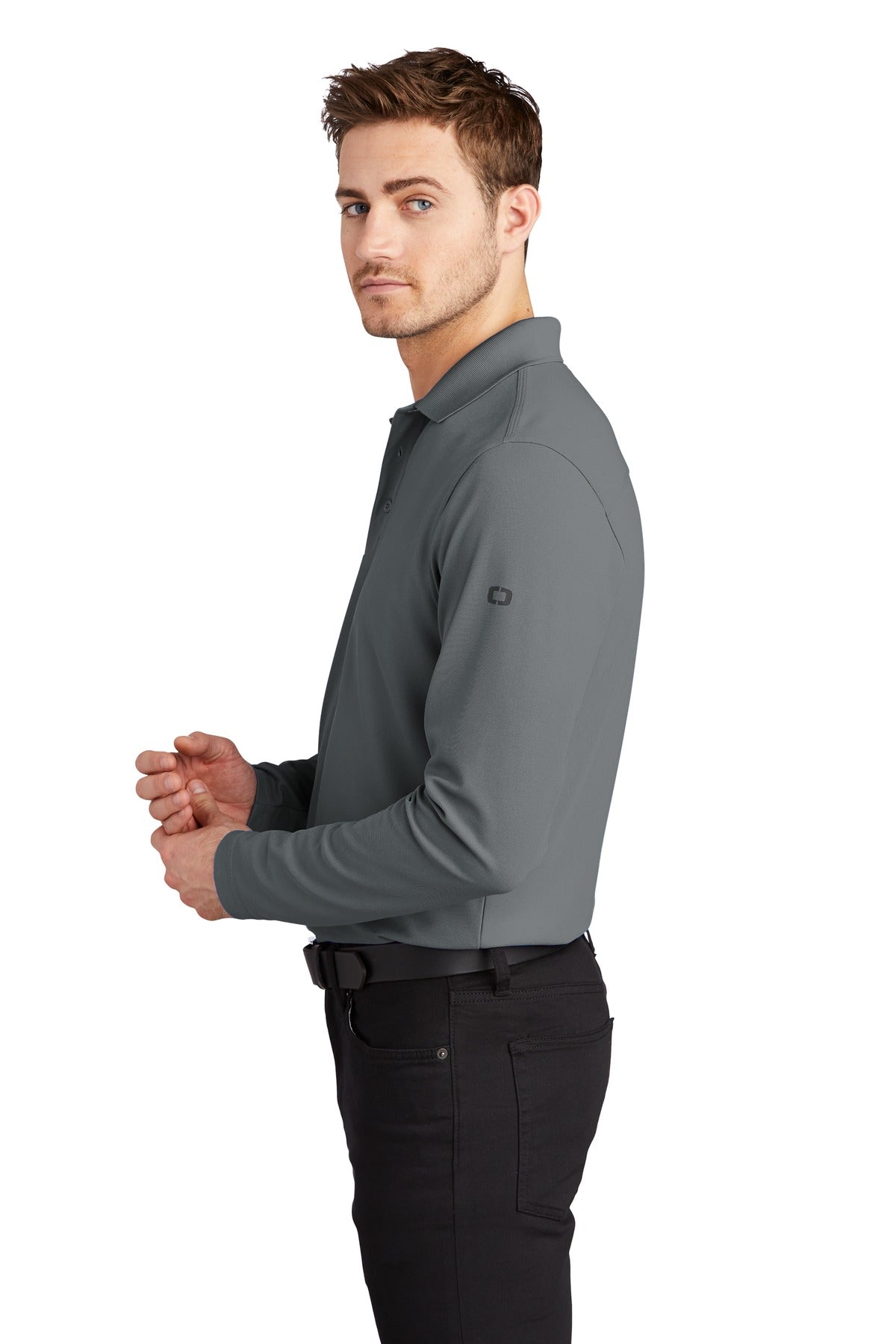 OGIO Caliber2.0 Long Sleeve OG105 - Diesel Grey - side