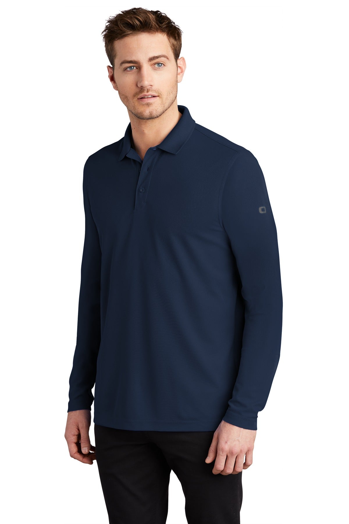 OGIO Caliber2.0 Long Sleeve OG105 - Navy - three_q