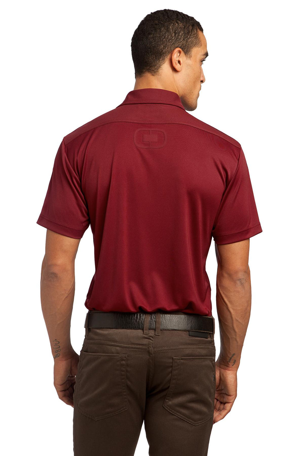 OGIO - Hybrid Polo. OG109 - Rebel Red - back