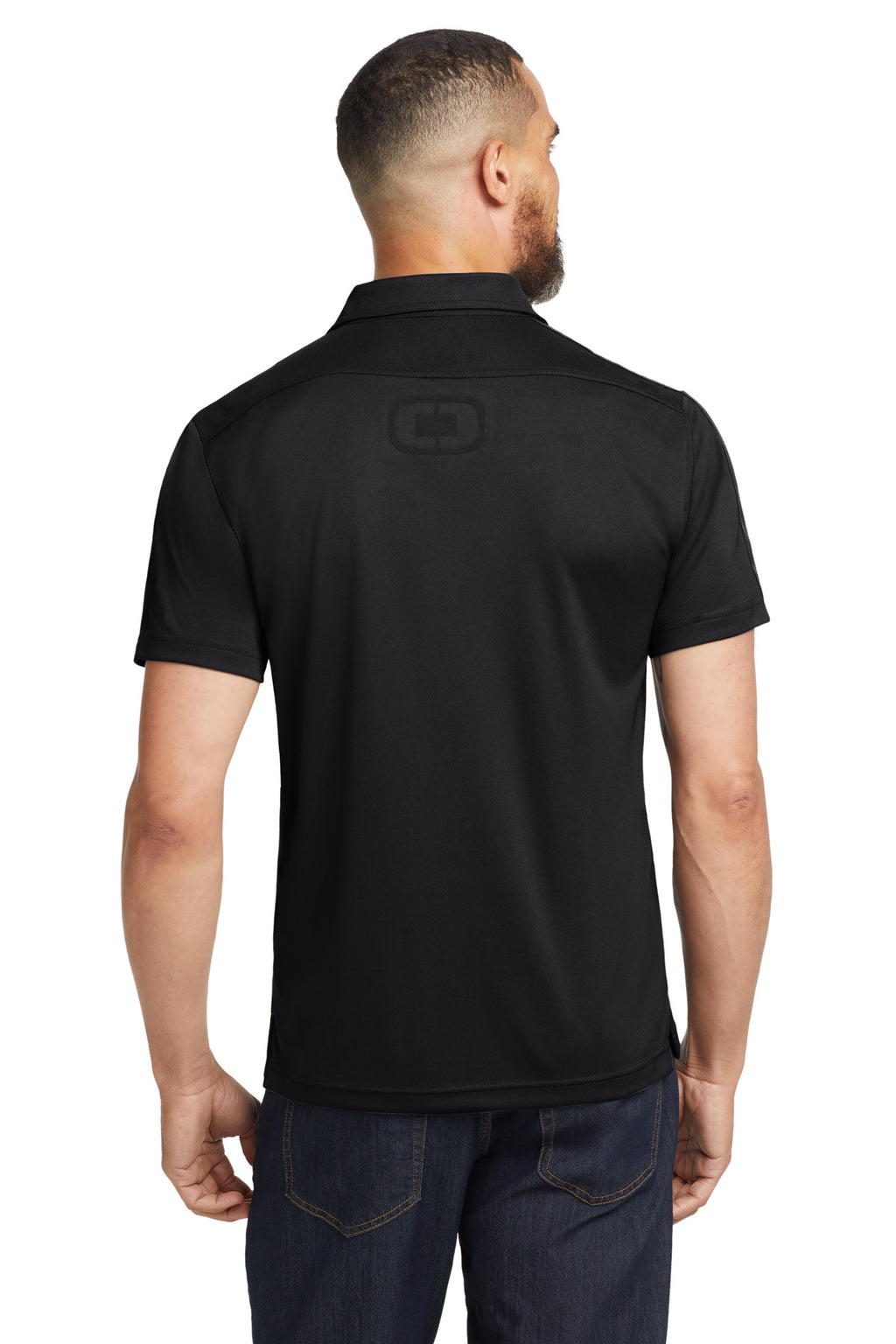 OGIO - Hybrid Polo. OG109 - Blacktop - back