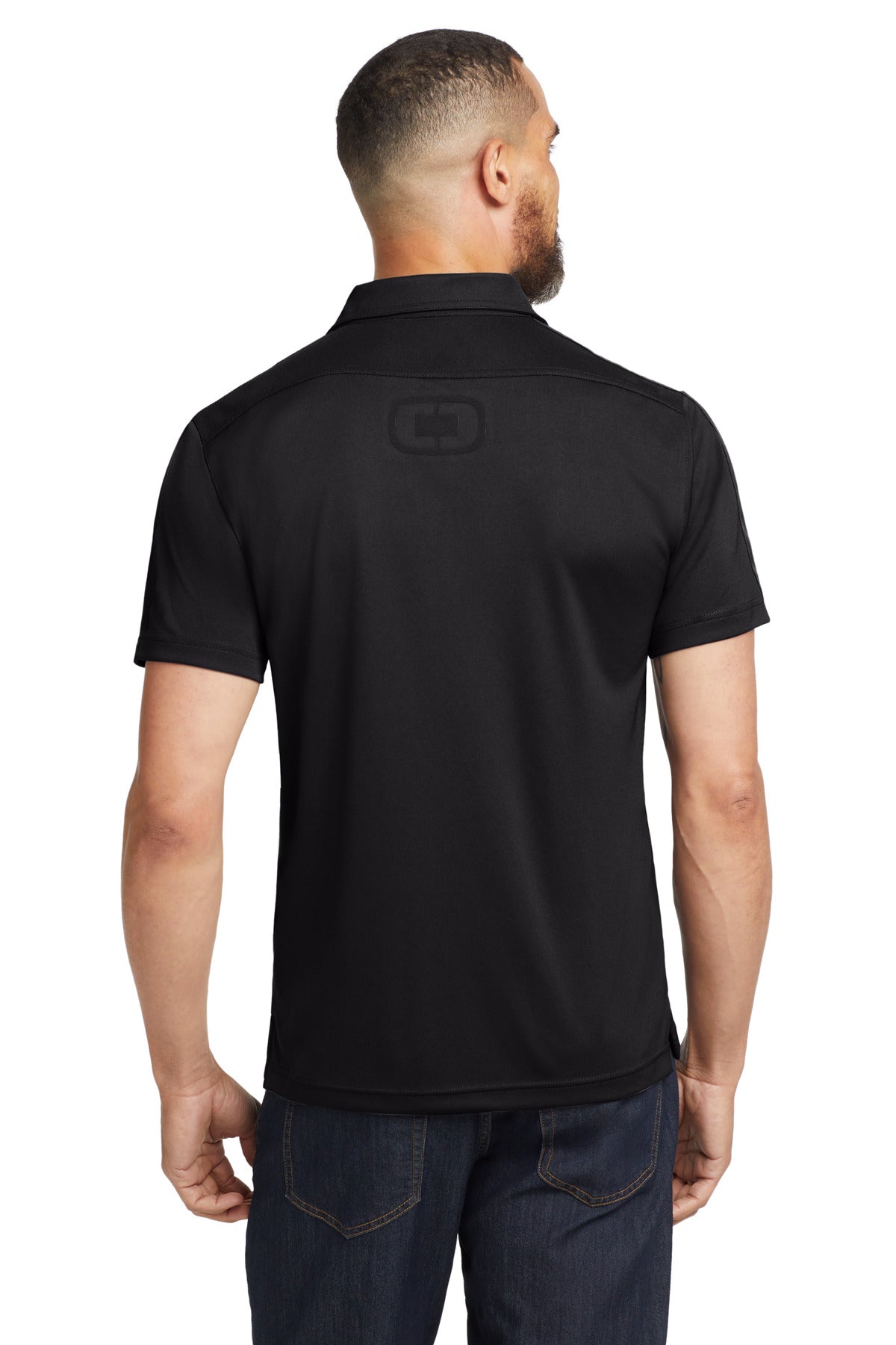 OGIO - Hybrid Polo. OG109 - Blacktop - back