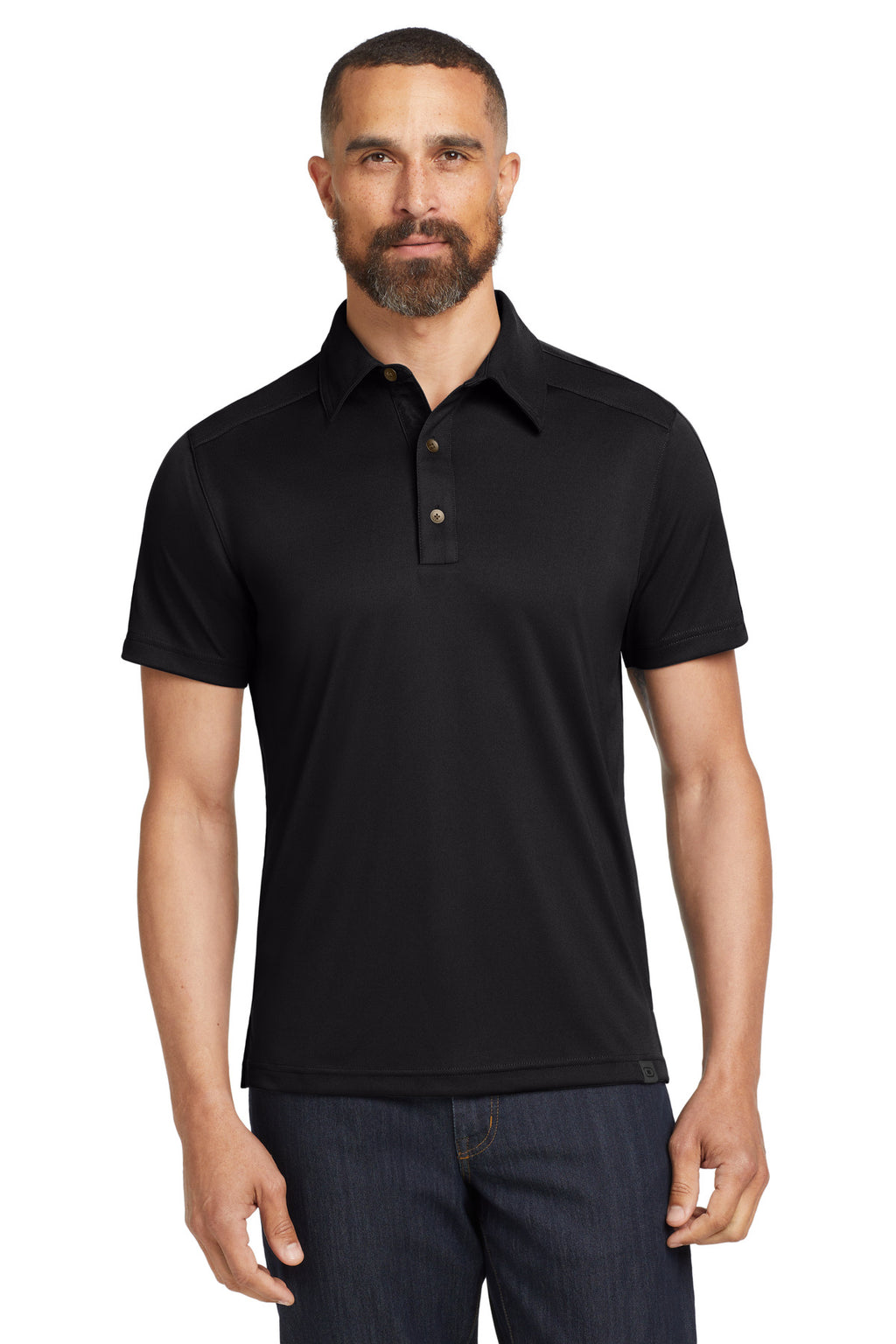 OGIO - Hybrid Polo. OG109 - Blacktop - front