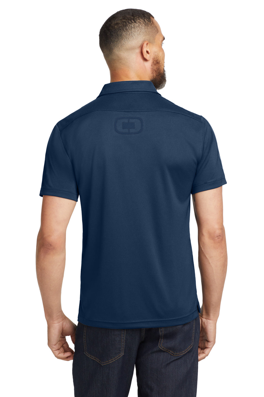 OGIO - Hybrid Polo. OG109 - Blue Indigo - back