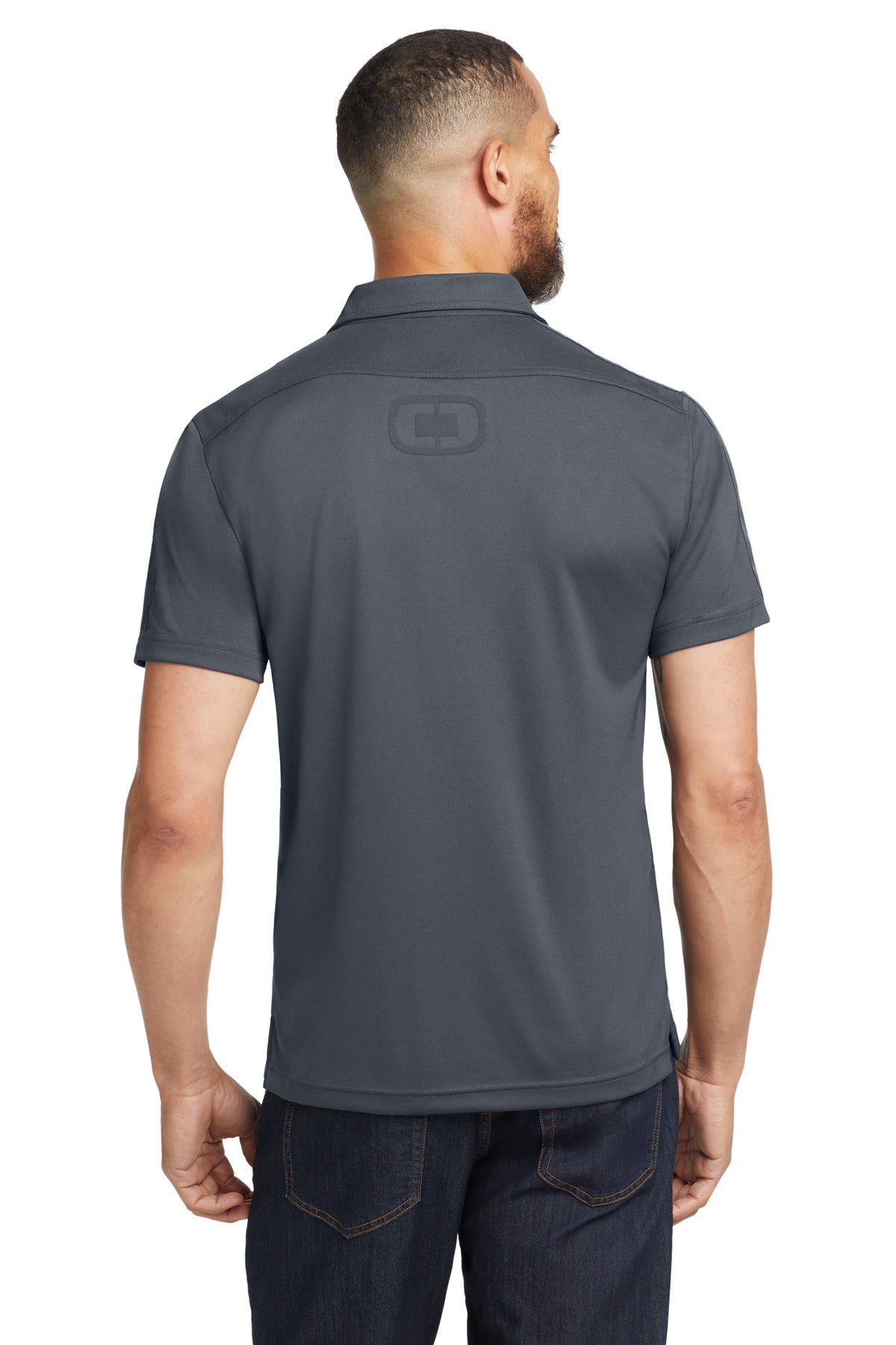 OGIO - Hybrid Polo. OG109 - Diesel Grey - back