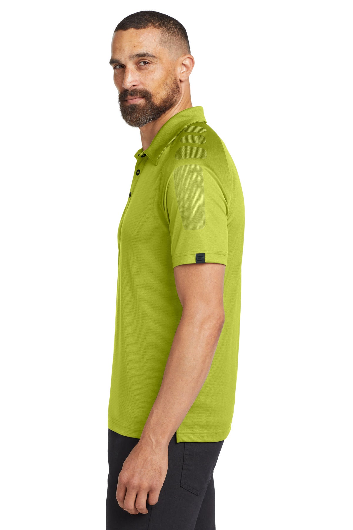 DISCONTINUED OGIO - Optic Polo. OG110 - Alloy Green - side