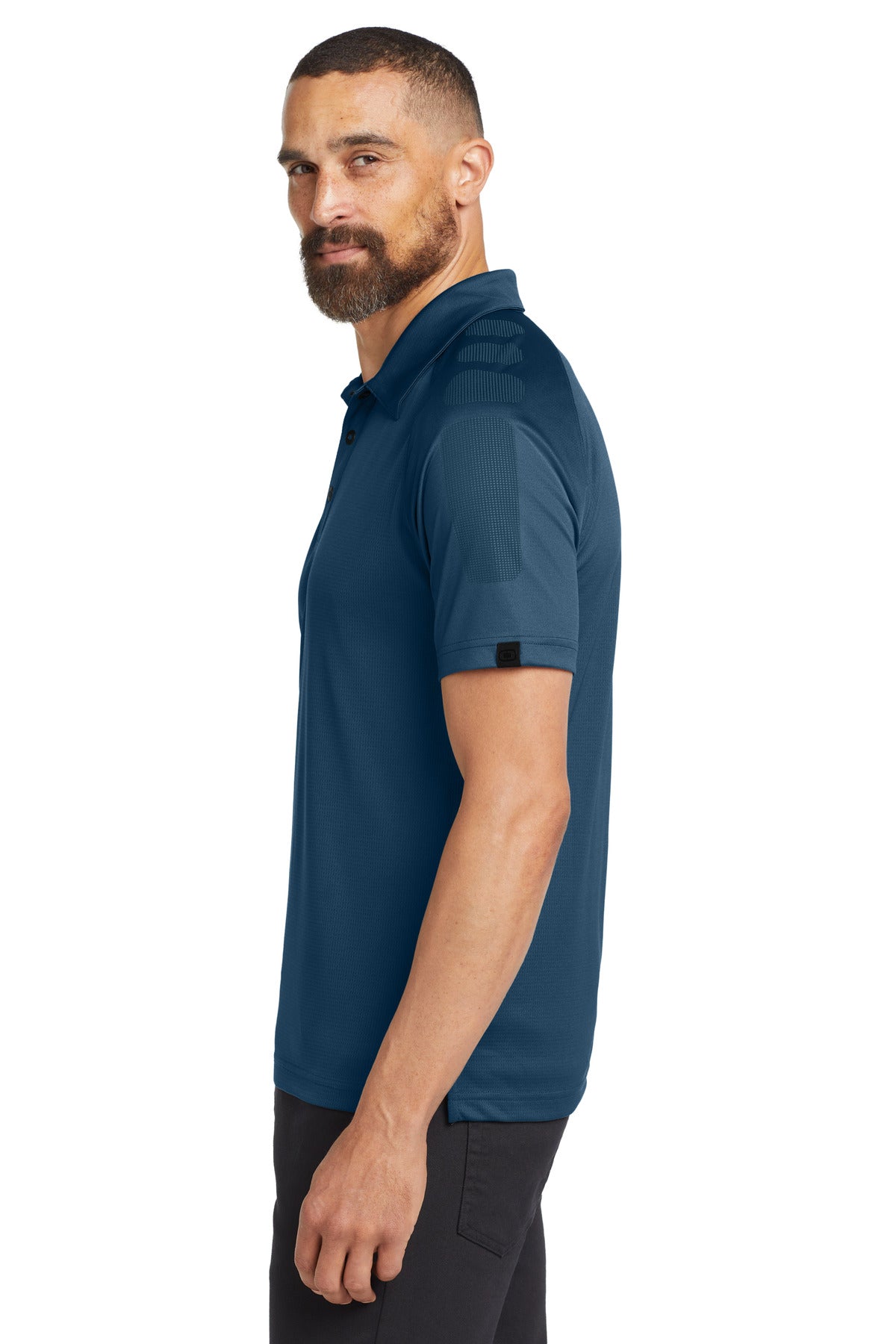 DISCONTINUED OGIO - Optic Polo. OG110 - Blue Indigo - side