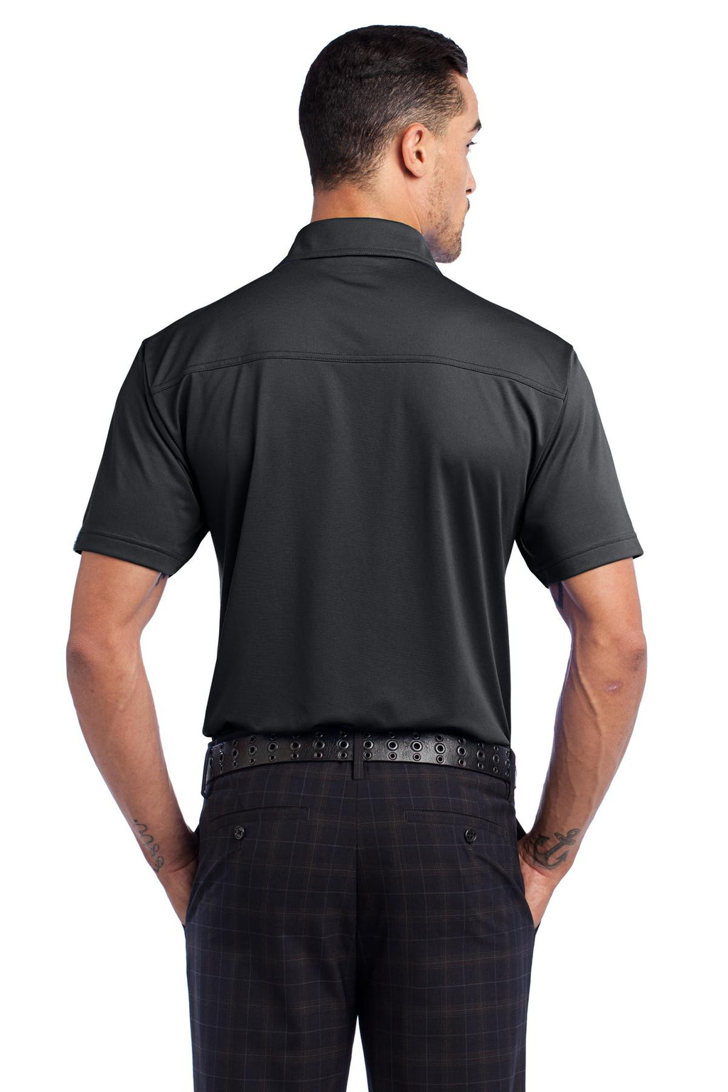 DISCONTINUED OGIO Axle Polo. OG113 - Blacktop - back