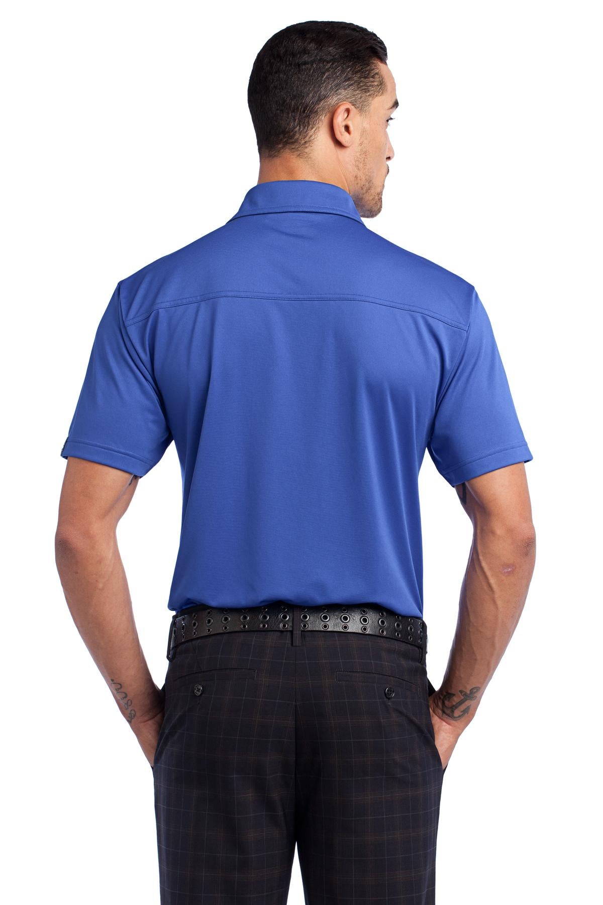 DISCONTINUED OGIO Axle Polo. OG113 - Blue Ribbon - back