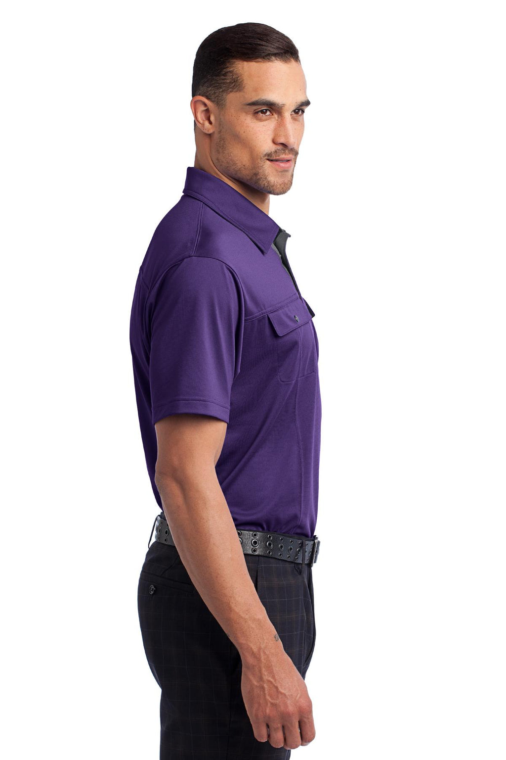 DISCONTINUED OGIO Axle Polo. OG113 - Piston Purple - side