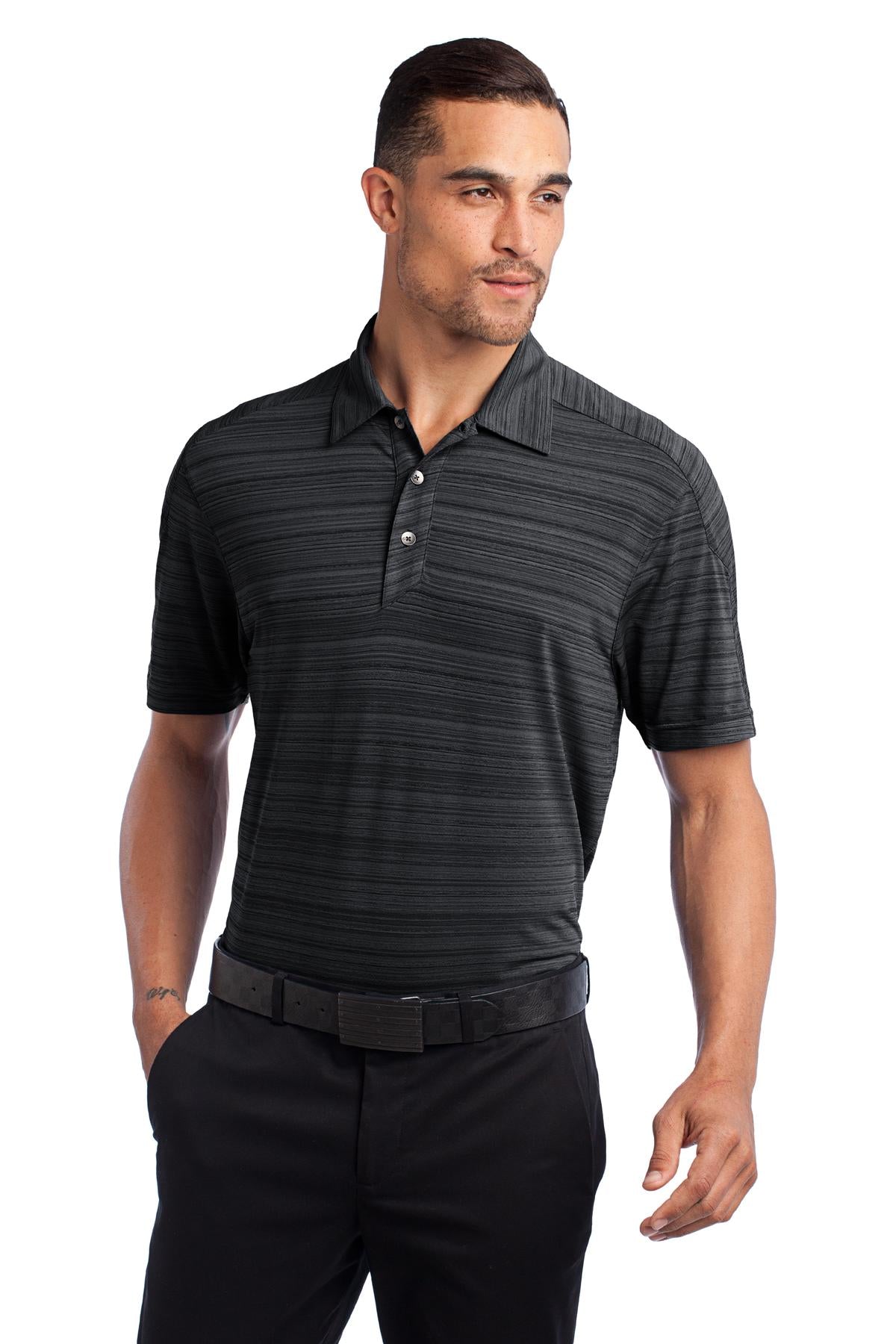 DISCONTINUED OGIO Elixir Polo. OG116 - Blacktop - front