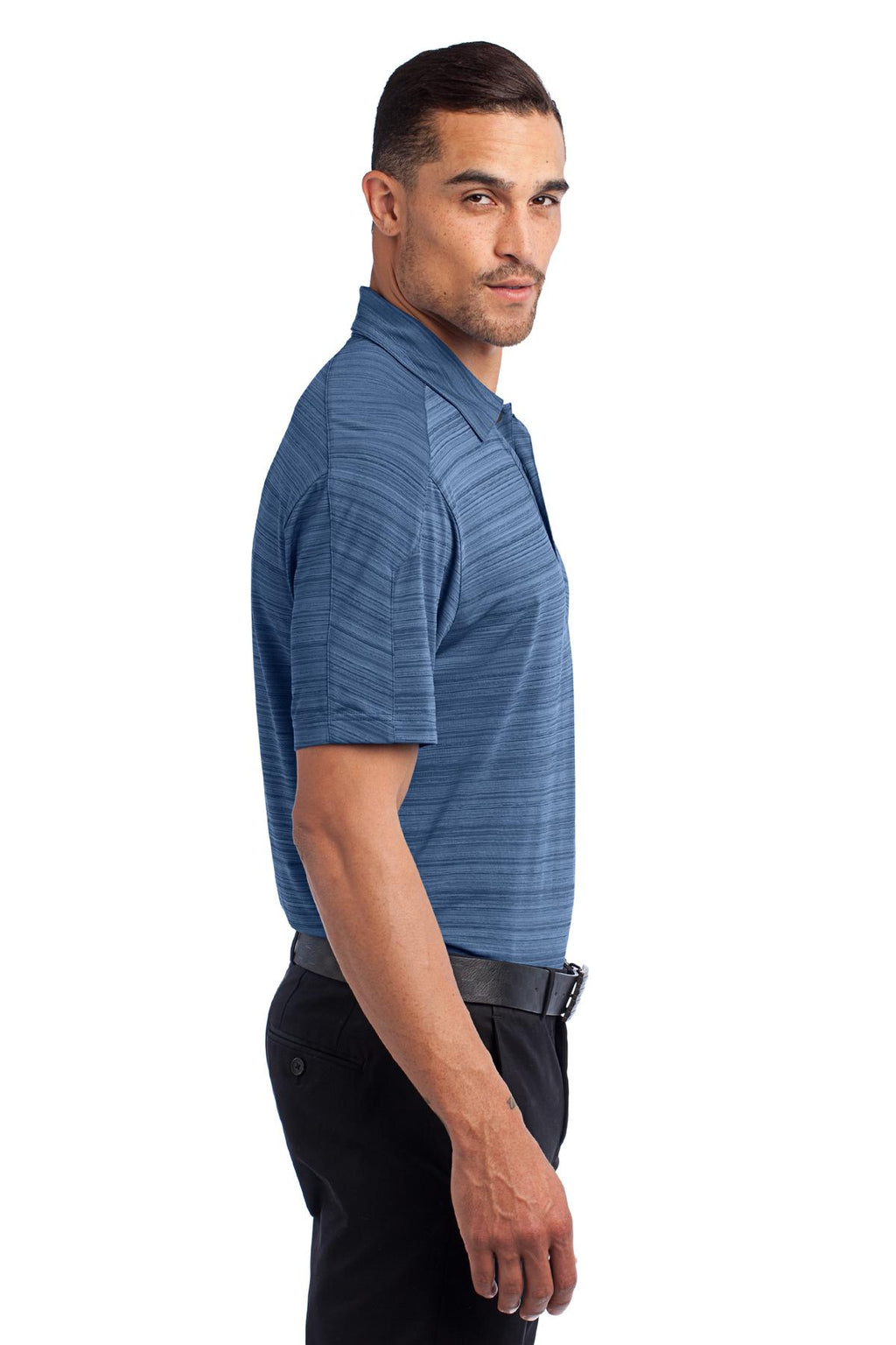 DISCONTINUED OGIO Elixir Polo. OG116 - Blue Indigo - side