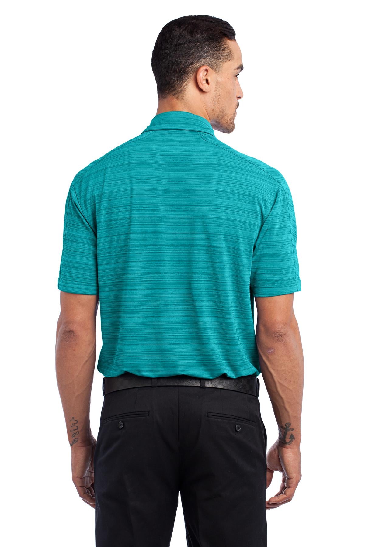 DISCONTINUED OGIO Elixir Polo. OG116 - Teal Spark - back