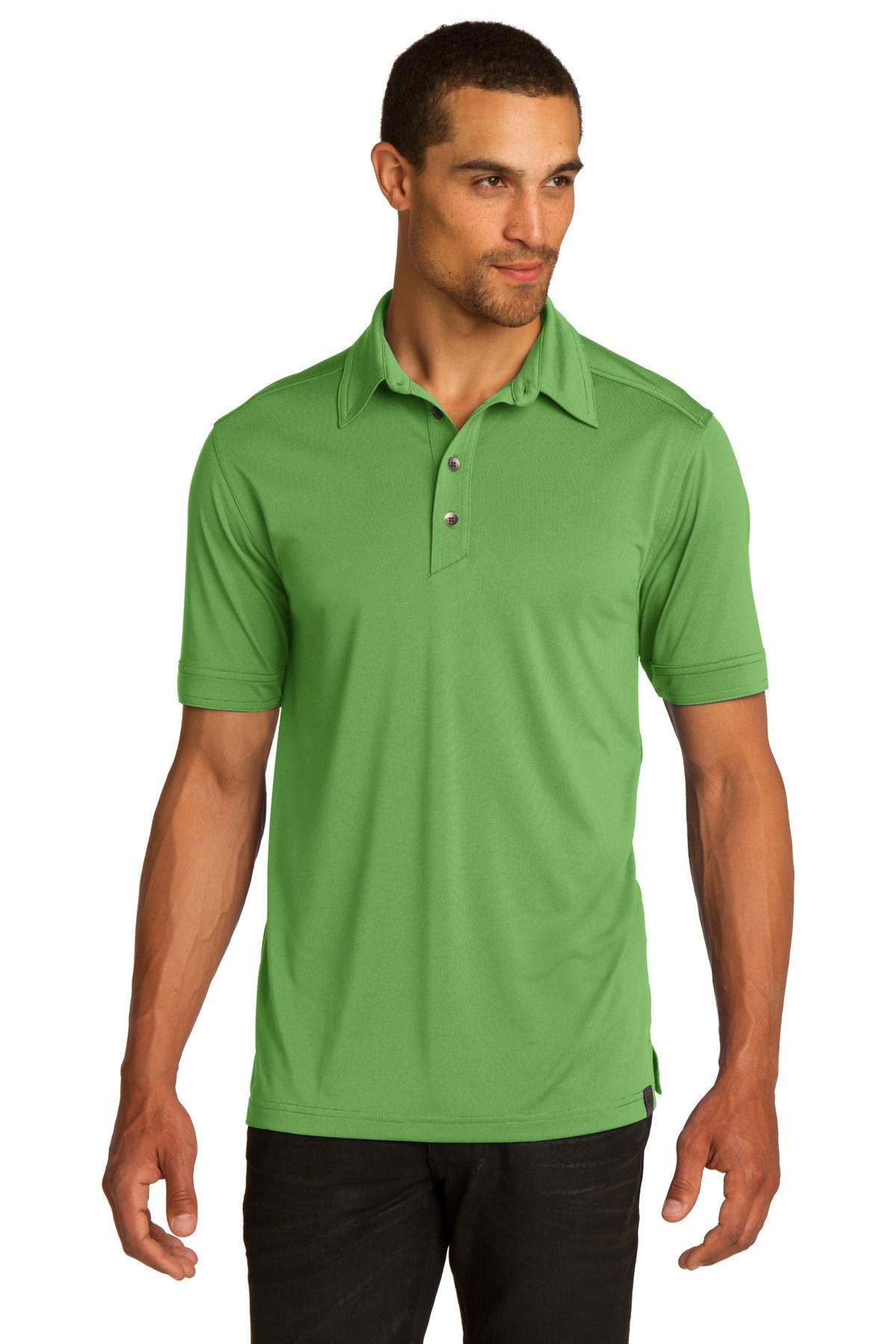 DISCONTINUED OGIO Leveler Polo. OG119 - Astro Green - front