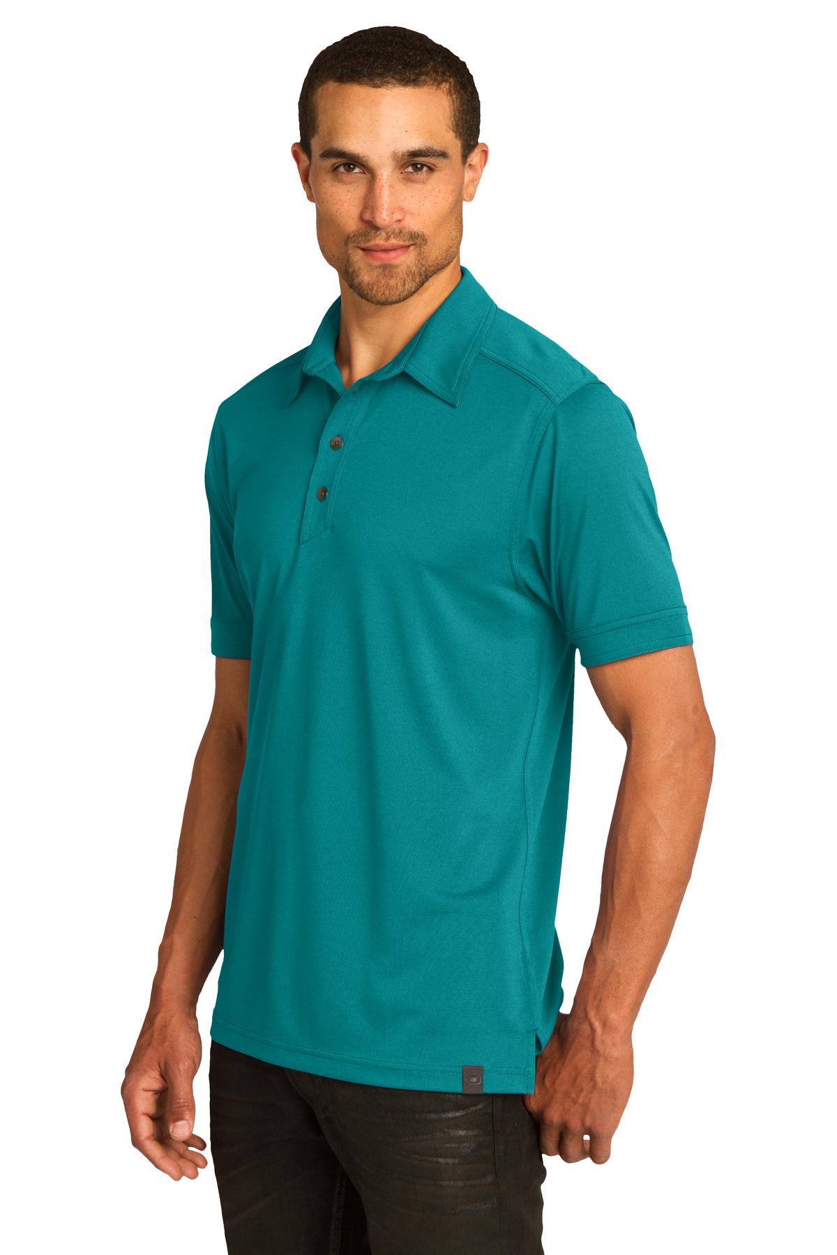DISCONTINUED OGIO Leveler Polo. OG119 - Teal Spark - three_q
